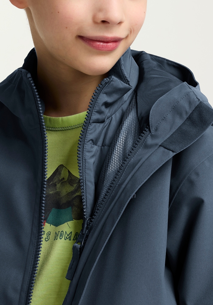 Jack Wolfskin 3-in-1-Funktionsjacke »HYBRID 3IN1 JACKET K«, 3in1, wasserdicht, Übergangsjacke