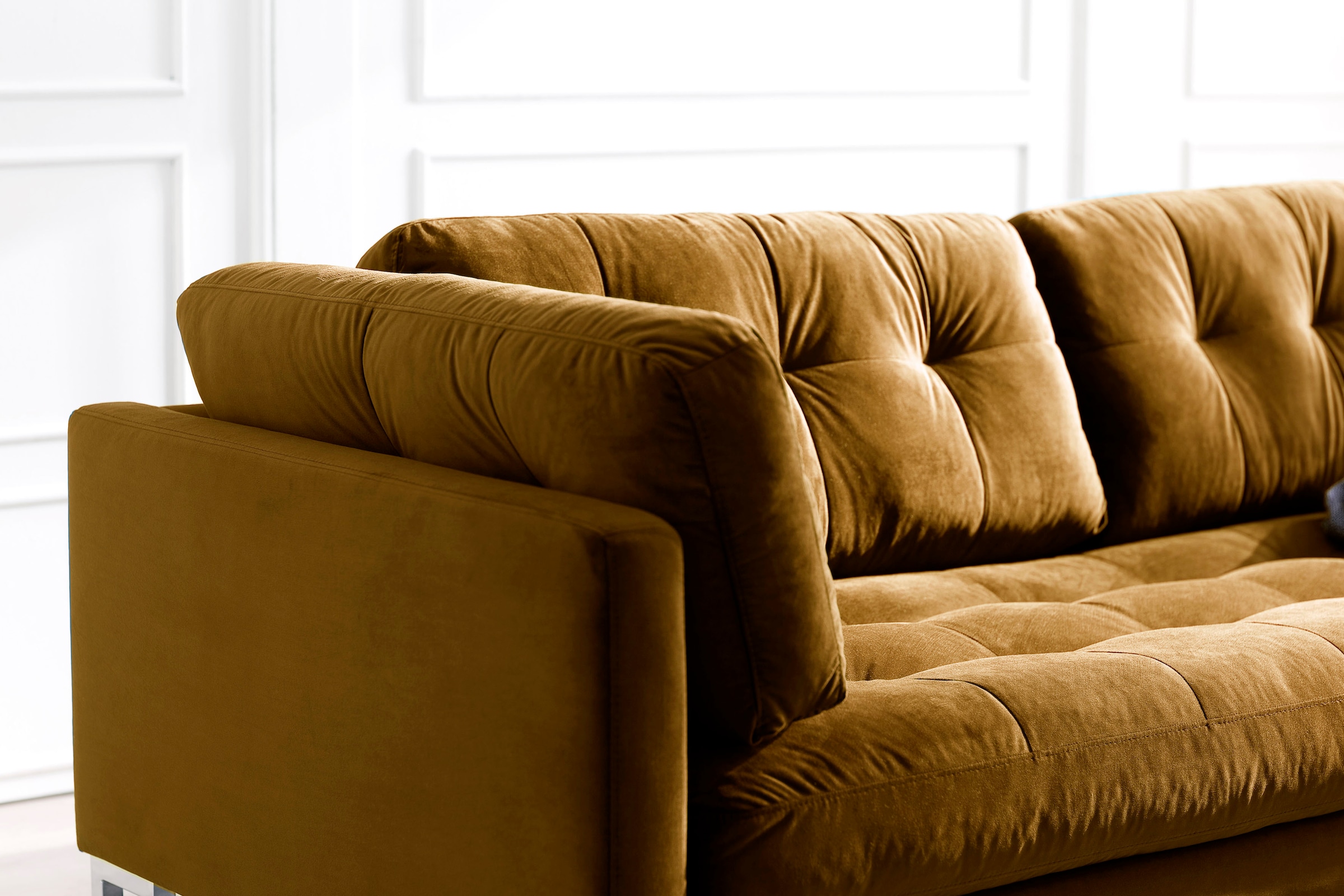 Trends by HG 2-Sitzer »Landau«, in Cord-Stoff mit Metallfuss