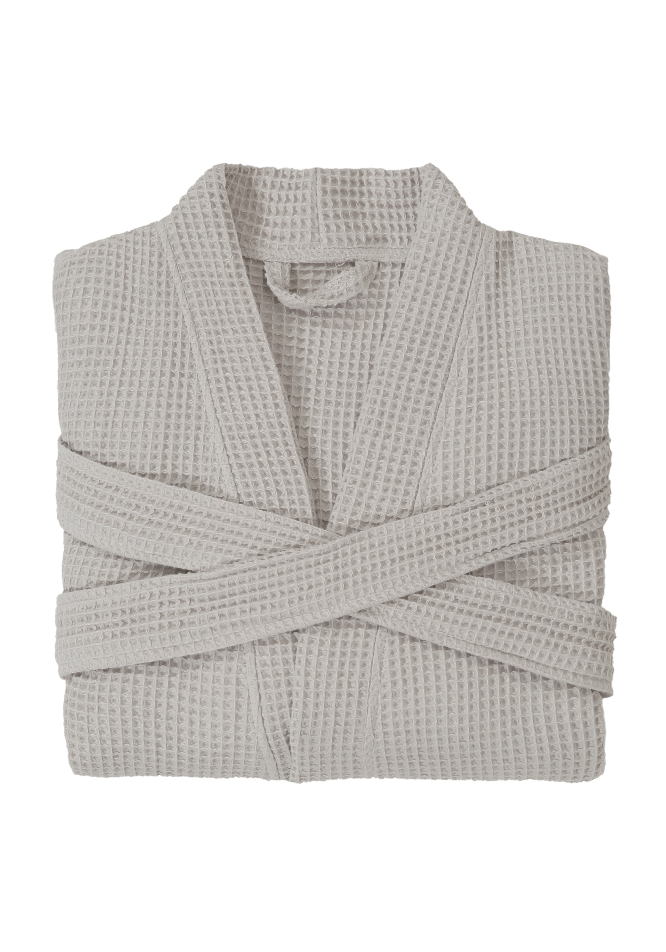 my home Unisex-Bademantel »Inga, ideal für Sauna & Spa, Hotelbademantel, Morgenmantel«, (1 St.), Waffelpiqué, kleines Packmass, Taschen, Damen & Herren, S-3XL
