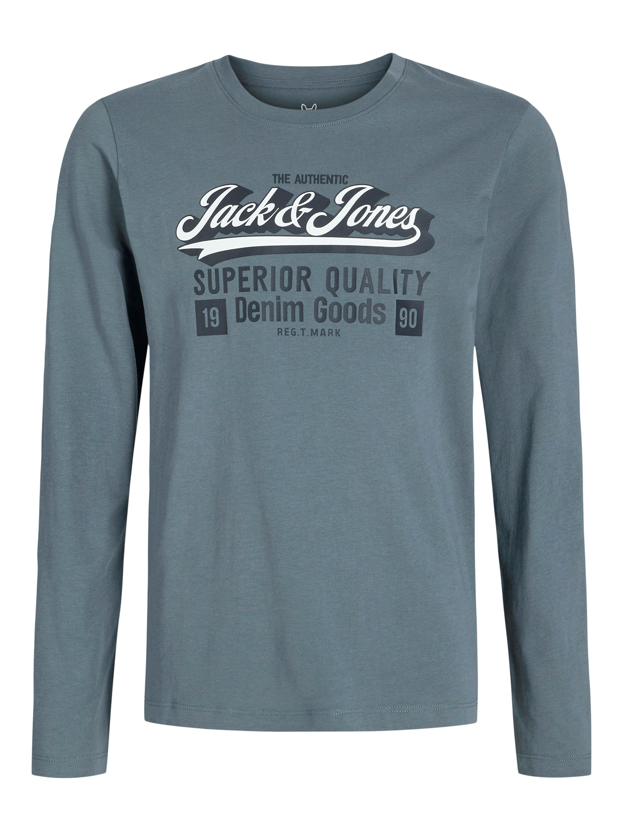 Jack & Jones Junior Langarmshirt »JJELOGO TEE LS 2 COL AW25 2PK MP JNR«, (Packung, 2 tlg.)