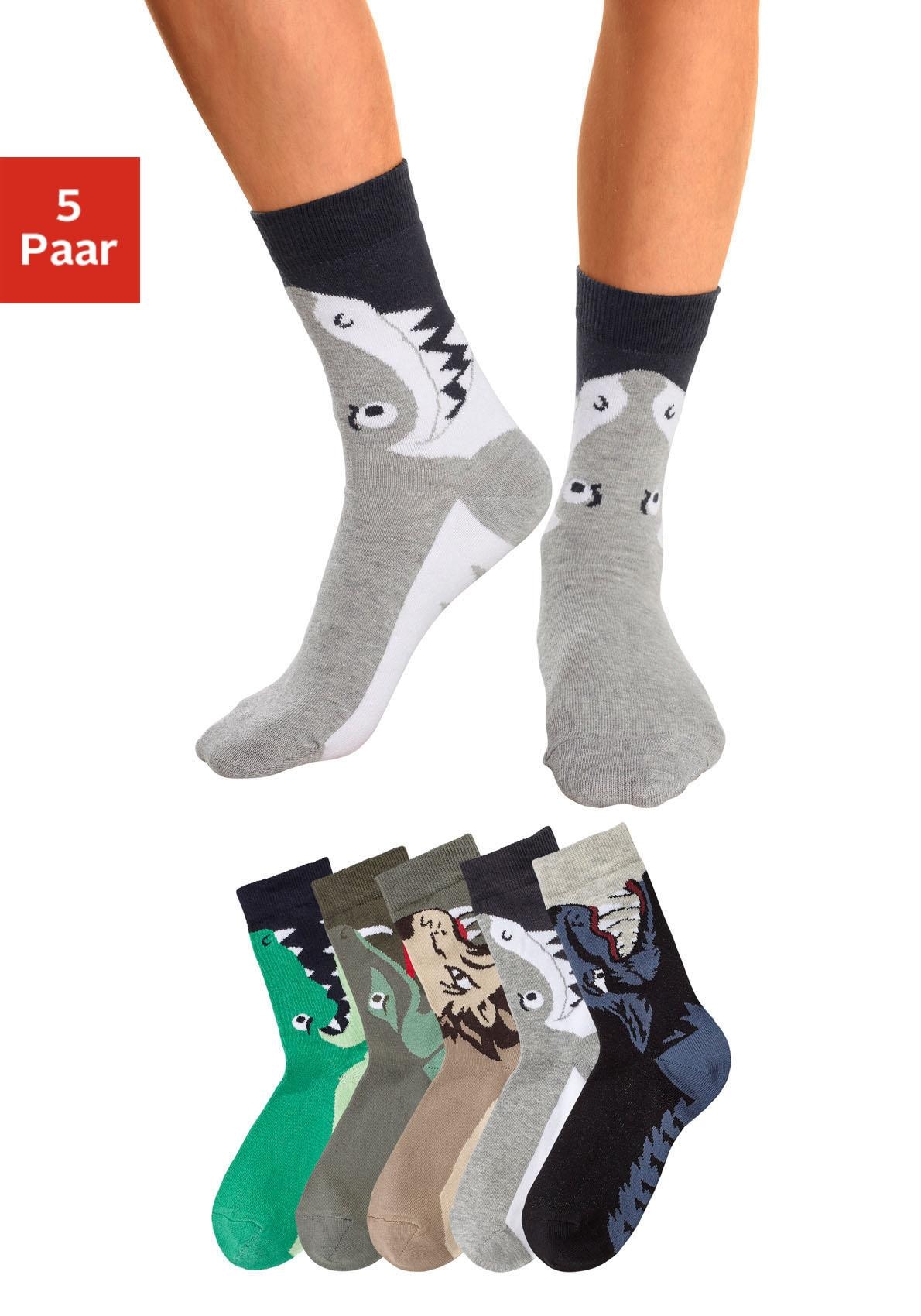 ✵ Socken, bestellen mit (5 online Tiermotiven Jelmoli-Versand Paar), 