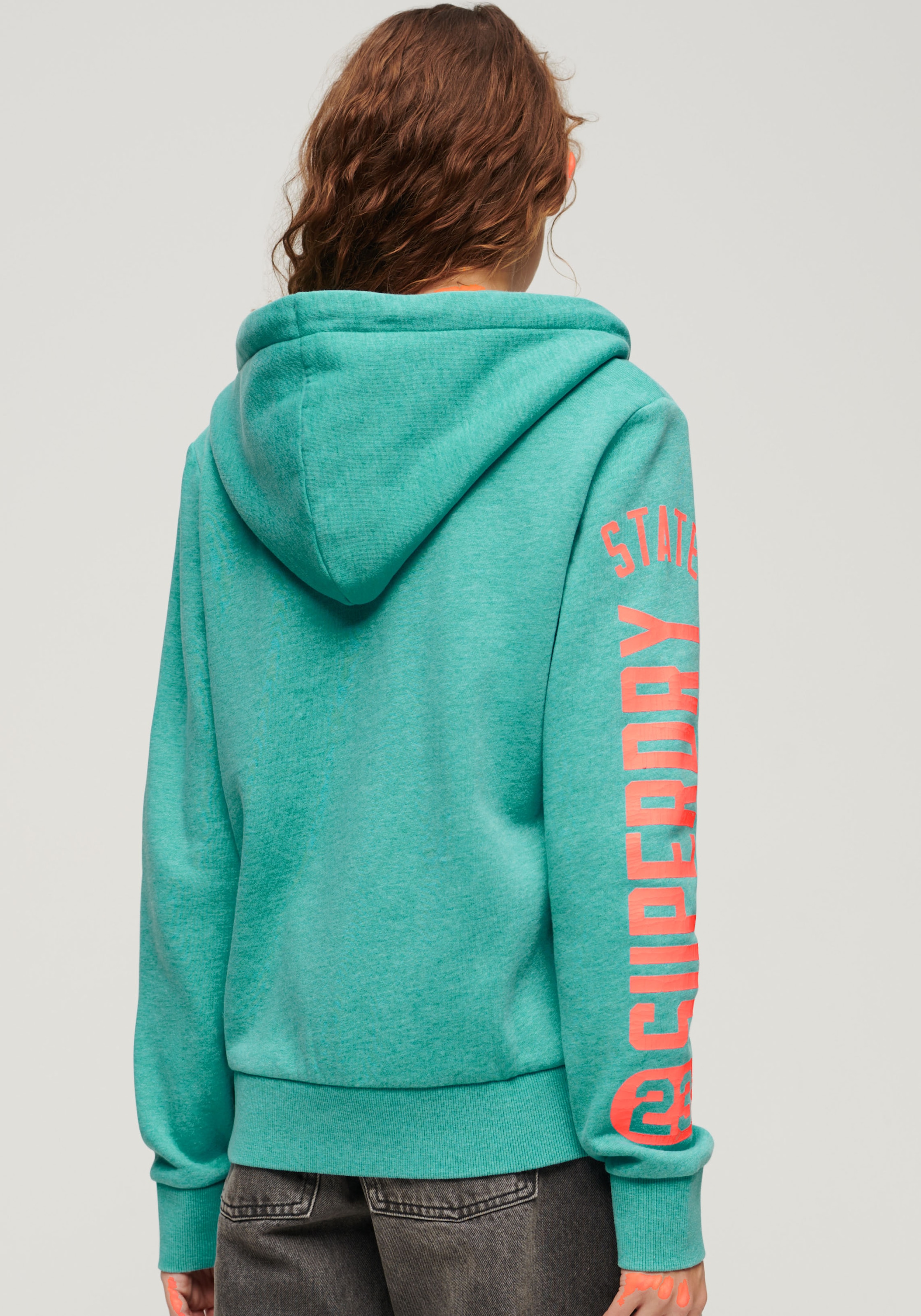 Superdry Kapuzensweatjacke »SUPER ATHLETIC GRAPHIC ZIPHOOD«