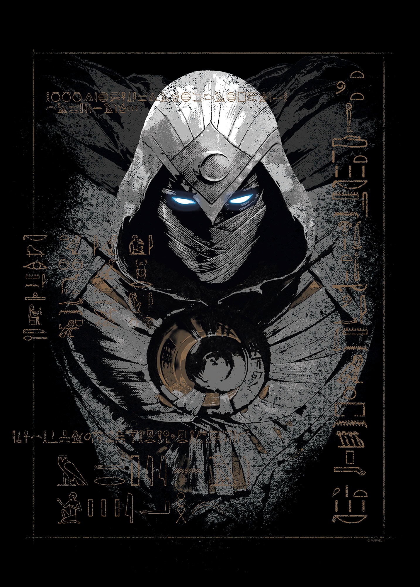 Komar Wandbild »Moon Knight Darkness Ahead«, Disney, (Set, 1 St.), 50 x 70 cm (Breite x Höhe) - Kinderzimmer, Dekoration