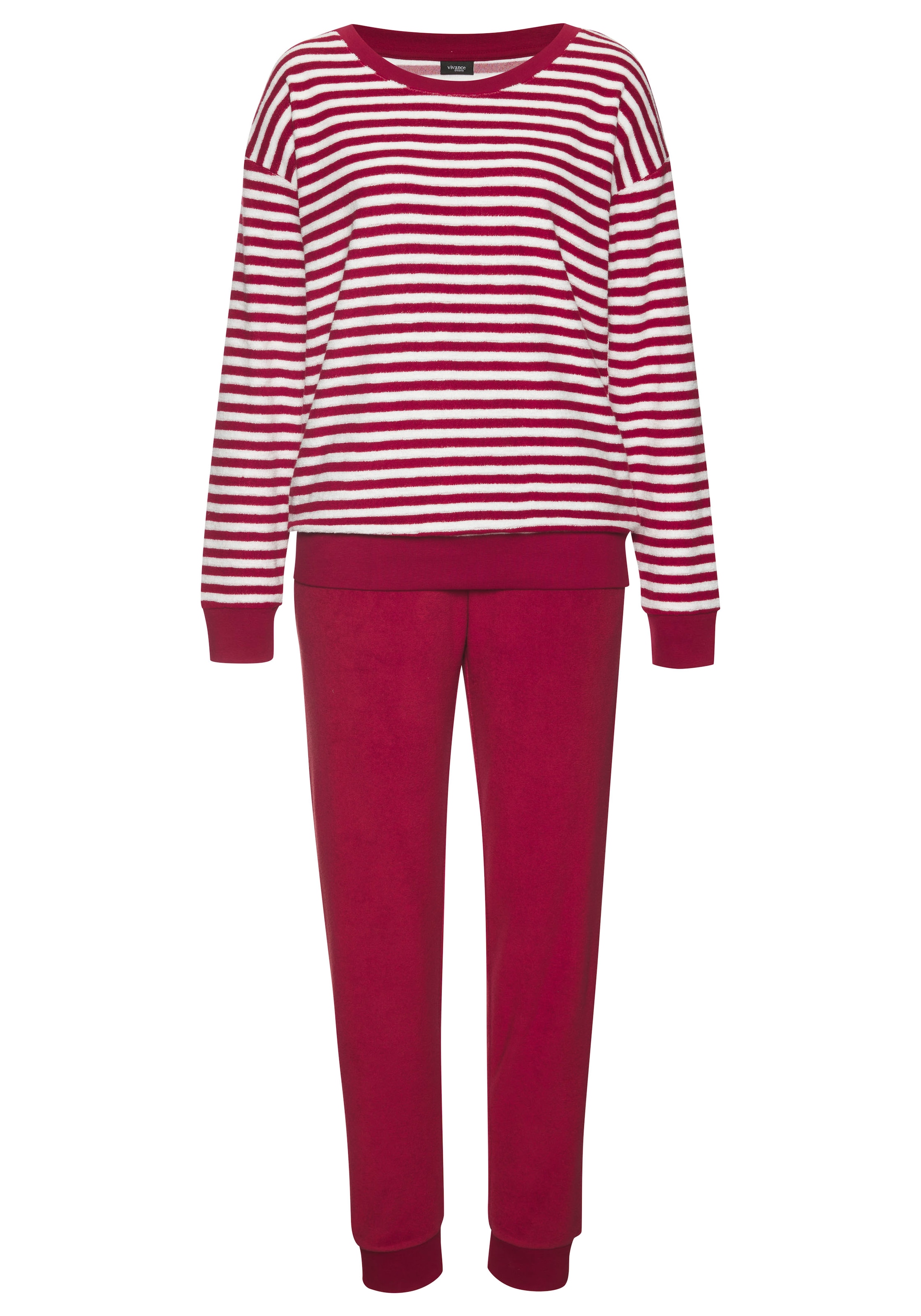 Vivance Dreams Pyjama, (2 tlg.), aus weichem Frottee