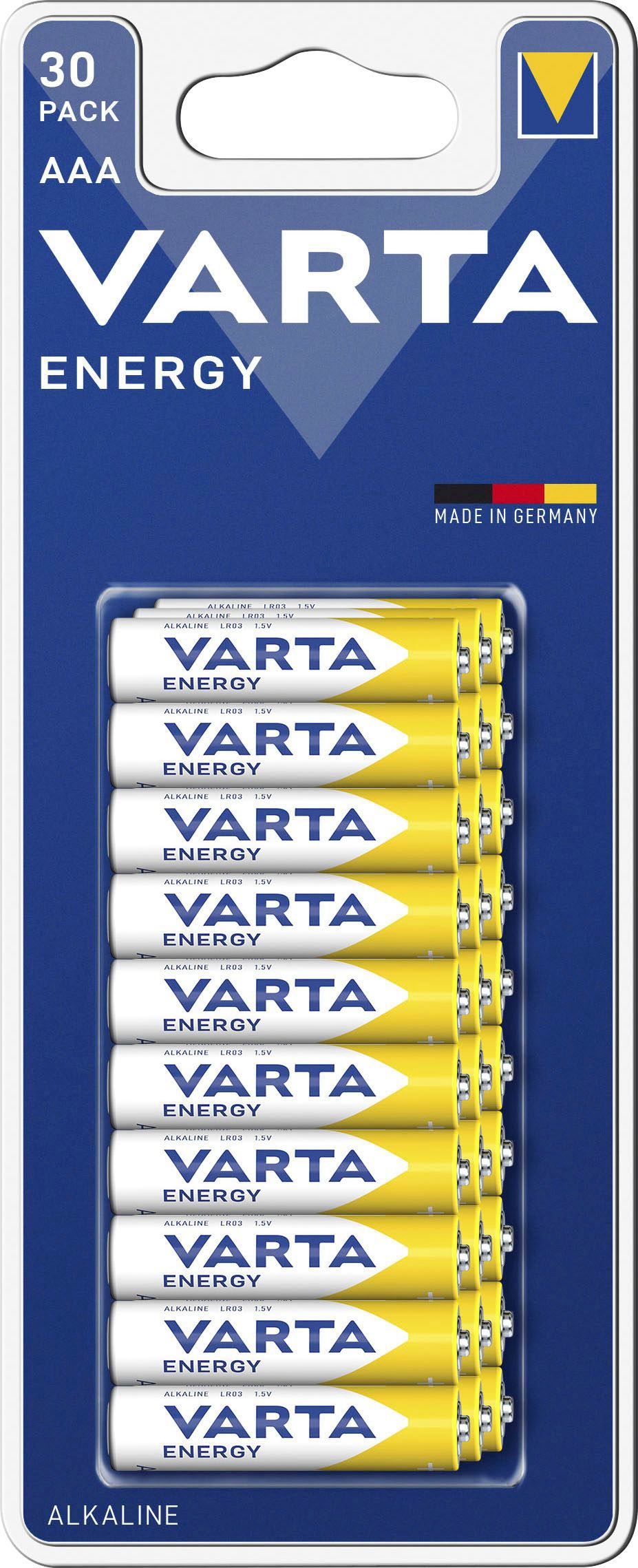 Batterie »30 er Pack ENERGY AAA Micro Batterie Set, made in Germany«, LR03, (Packung,...