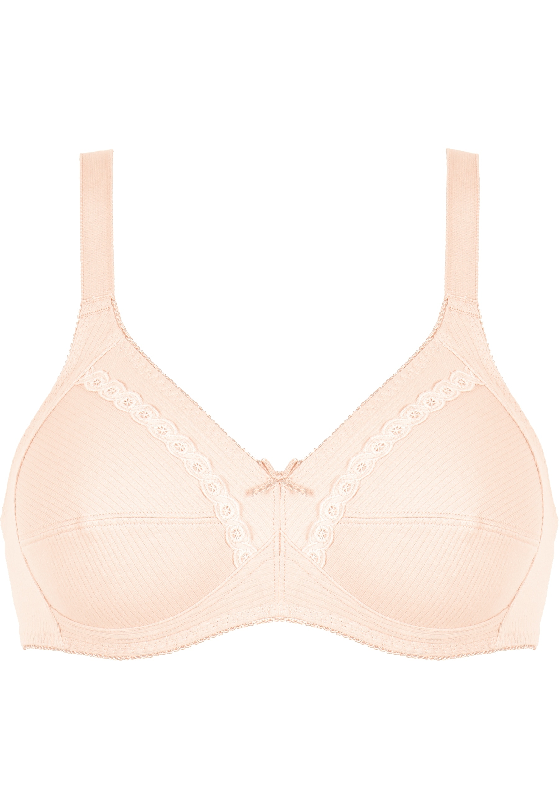 Naturana Soft-BH "Classics" 2er Pack, feminin, bequem, breite Träger, ohne Bügel, dekorative Schleife