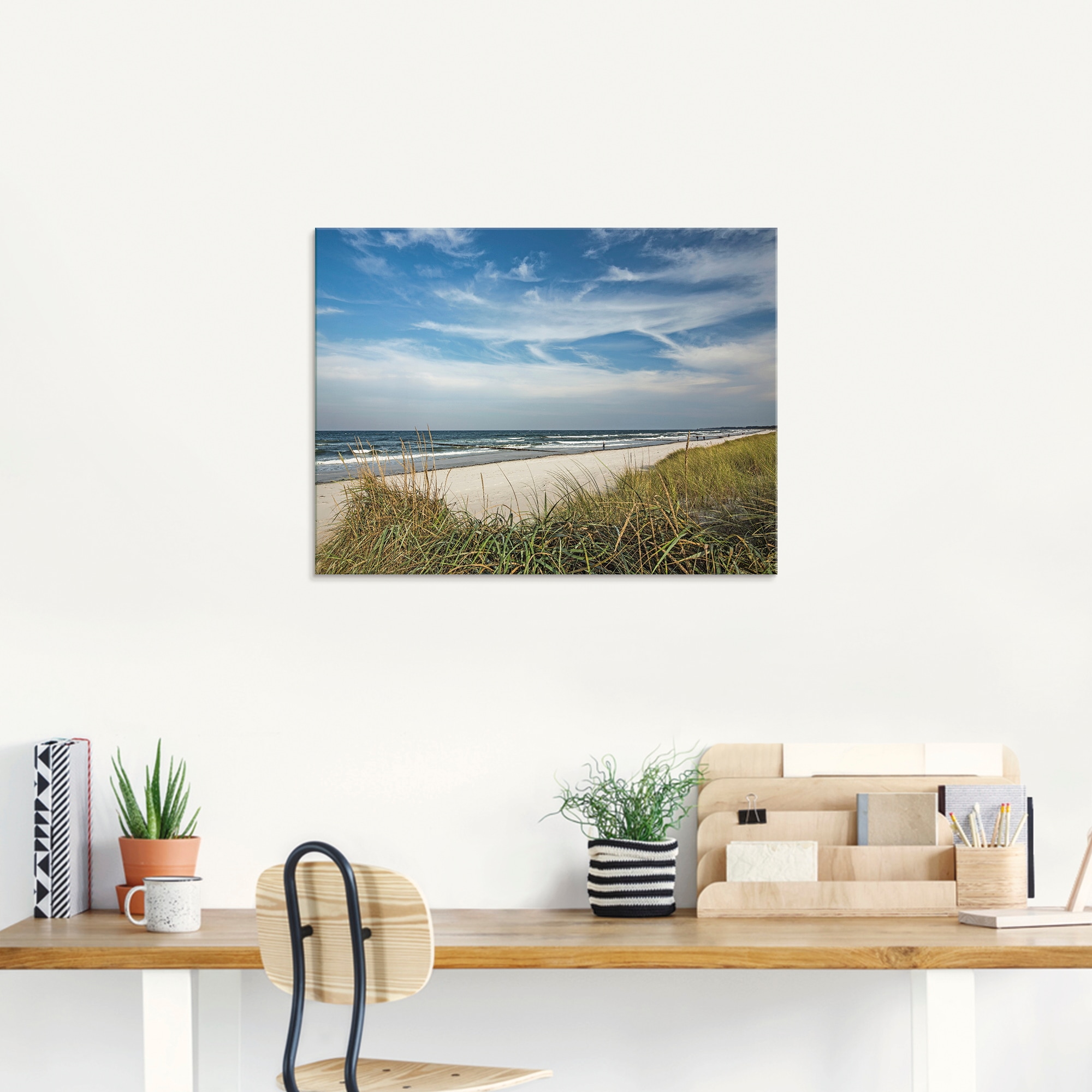 Artland Glasbild »Urlaubsfeeling Strand«, Strand, (1 St.), in verschiedenen Grössen