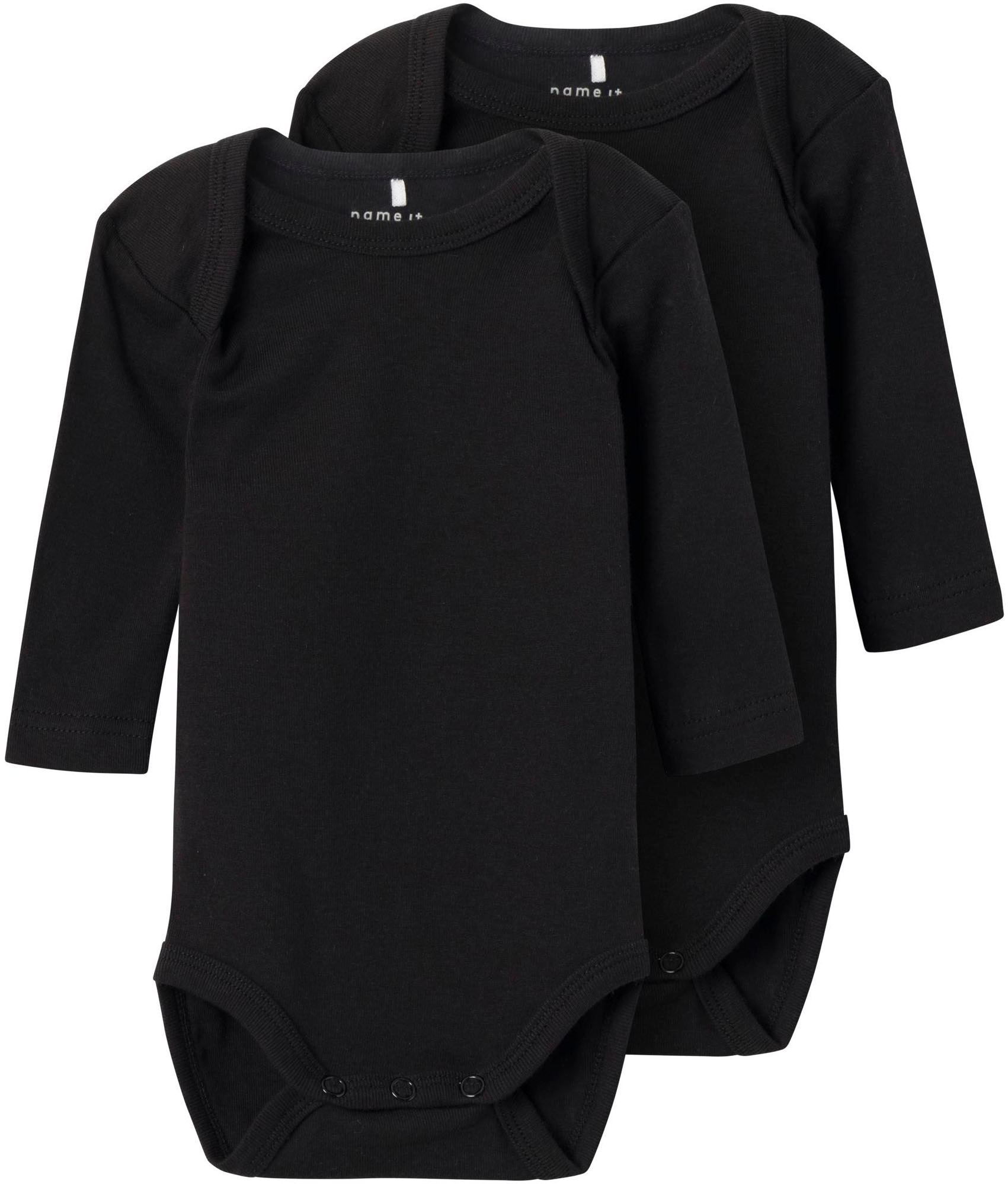 Name It Langarmbody »NBNBODY 2P LS SOLID BLACK NOOS« Set, 2 Stk.