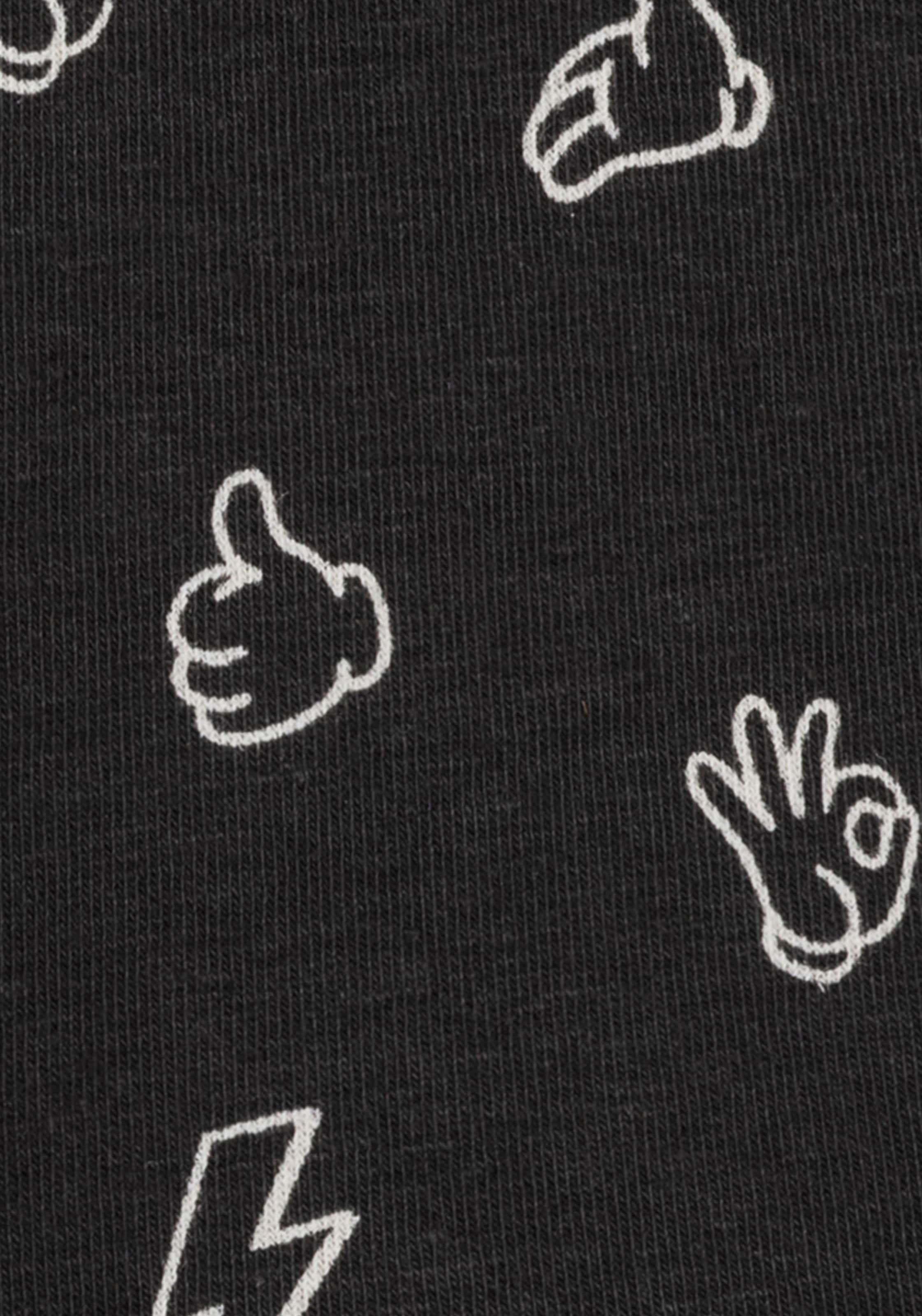 Buffalo Boxer »Boxershorts für Jungen«, (Packung, 3 St.), mit witzigen Icons bedruckt
