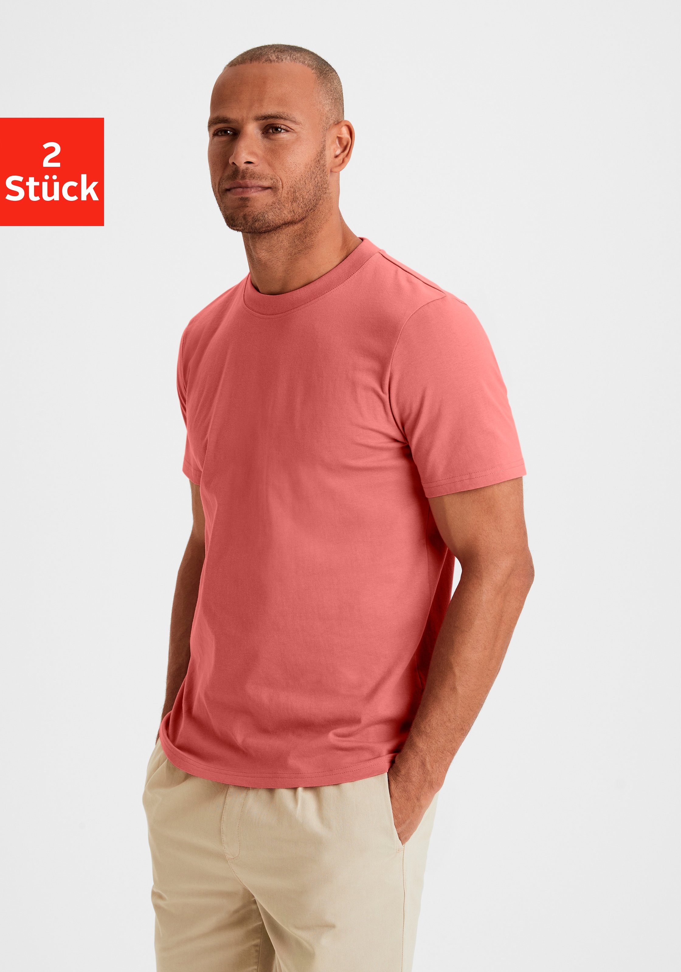klassischer T-Shirt, Jelmoli-Versand Must-Have ein KangaROOS Form online | in kaufen (2er-Pack),