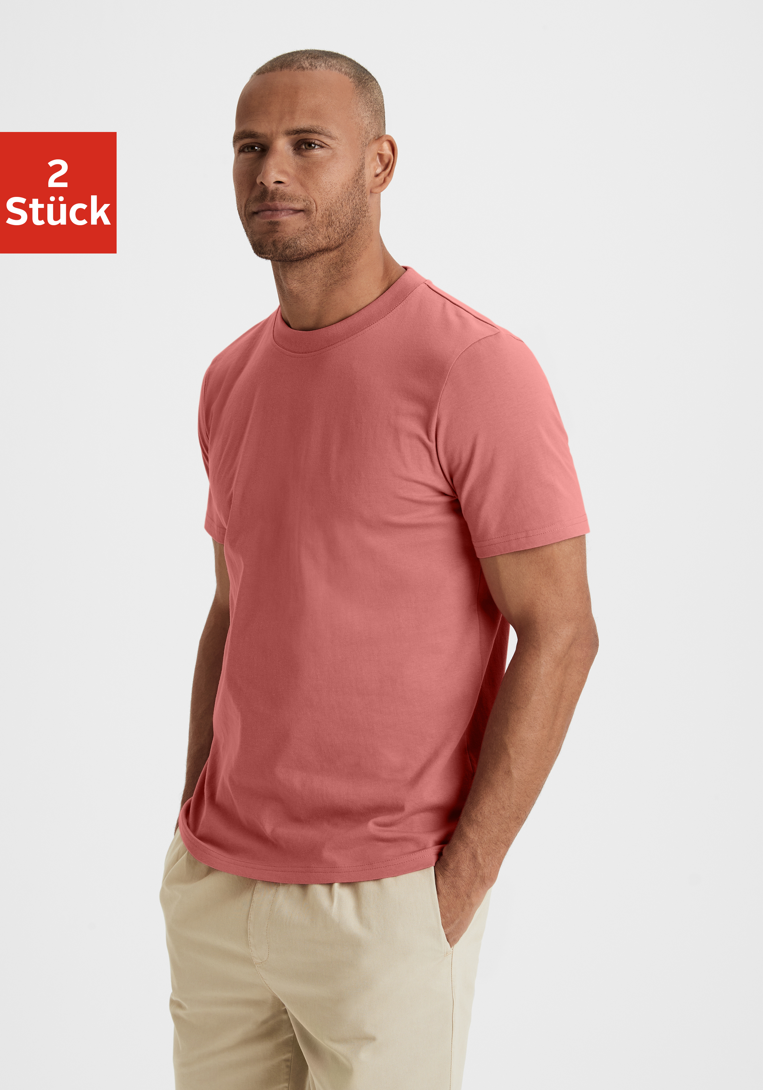 (2er-Pack), online in | ein Jelmoli-Versand klassischer KangaROOS kaufen Form Must-Have V-Shirt,