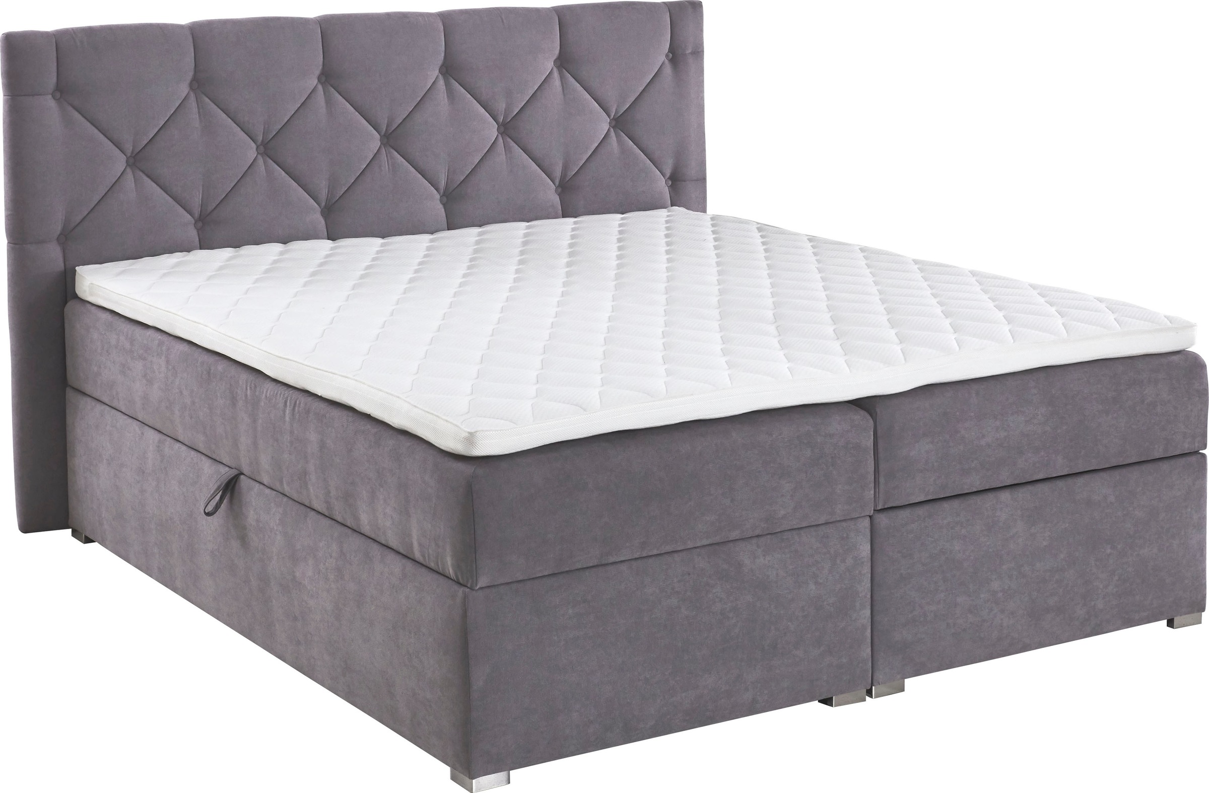 ATLANTIC home collection Boxbett "Meike" mit XXL-Bettkasten und Topper