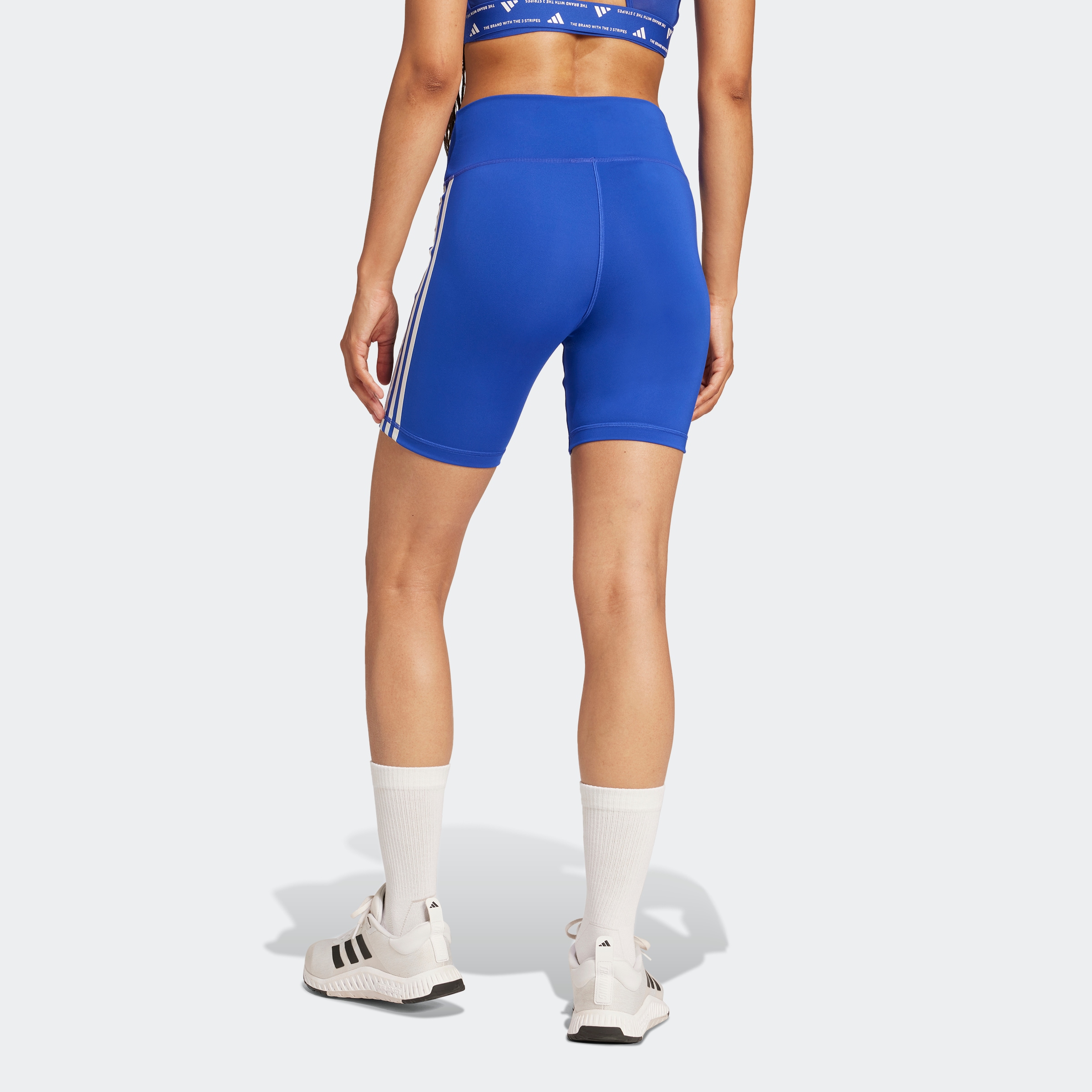 adidas Performance Shorts »TRAINING ESSENTIALS 3STREIFEN HIGHWAISTED KURZE«, (1 tlg.)