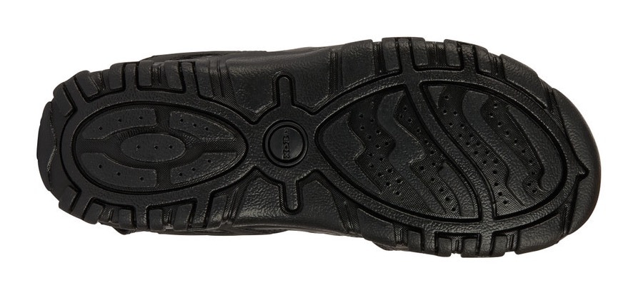 Geox Sandale »UOMO SANDAL STRADA C«, Sommerschuh, Klettschuh, Outdoorsandale, mit Lederfussbett