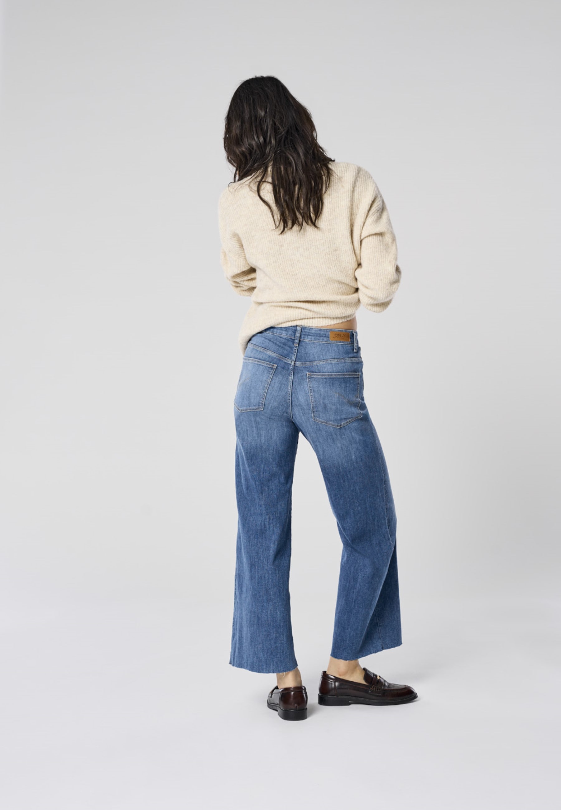 ONLY High-waist-Jeans »ONLANN-MADISON HW CROP WD DNM SOO618NOOS«