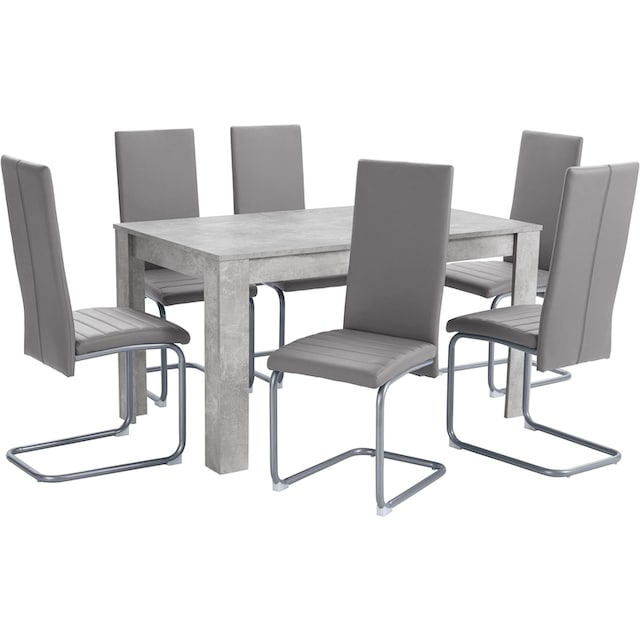 Homexperts Essgruppe »Nitro«, (Set, 7 tlg.), Tisch - Breite 140 cm + 6  Stühle online shoppen | Jelmoli-Versand