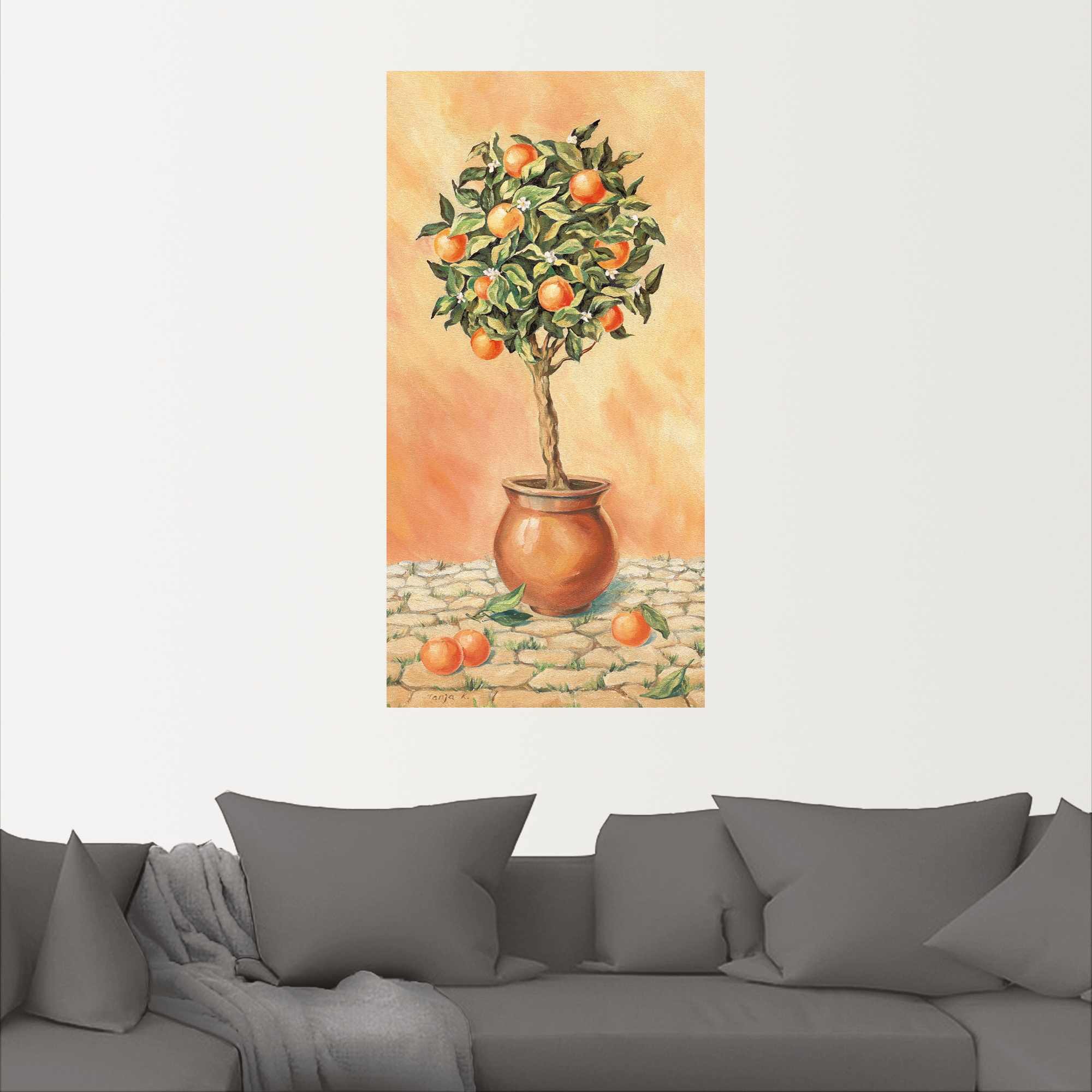 Artland Wandbild »Orangenbaum I«, Pflanzen, (1 St.), als Alubild, Outdoorbild, Leinwandbild, Wandaufkleber, versch. Grössen