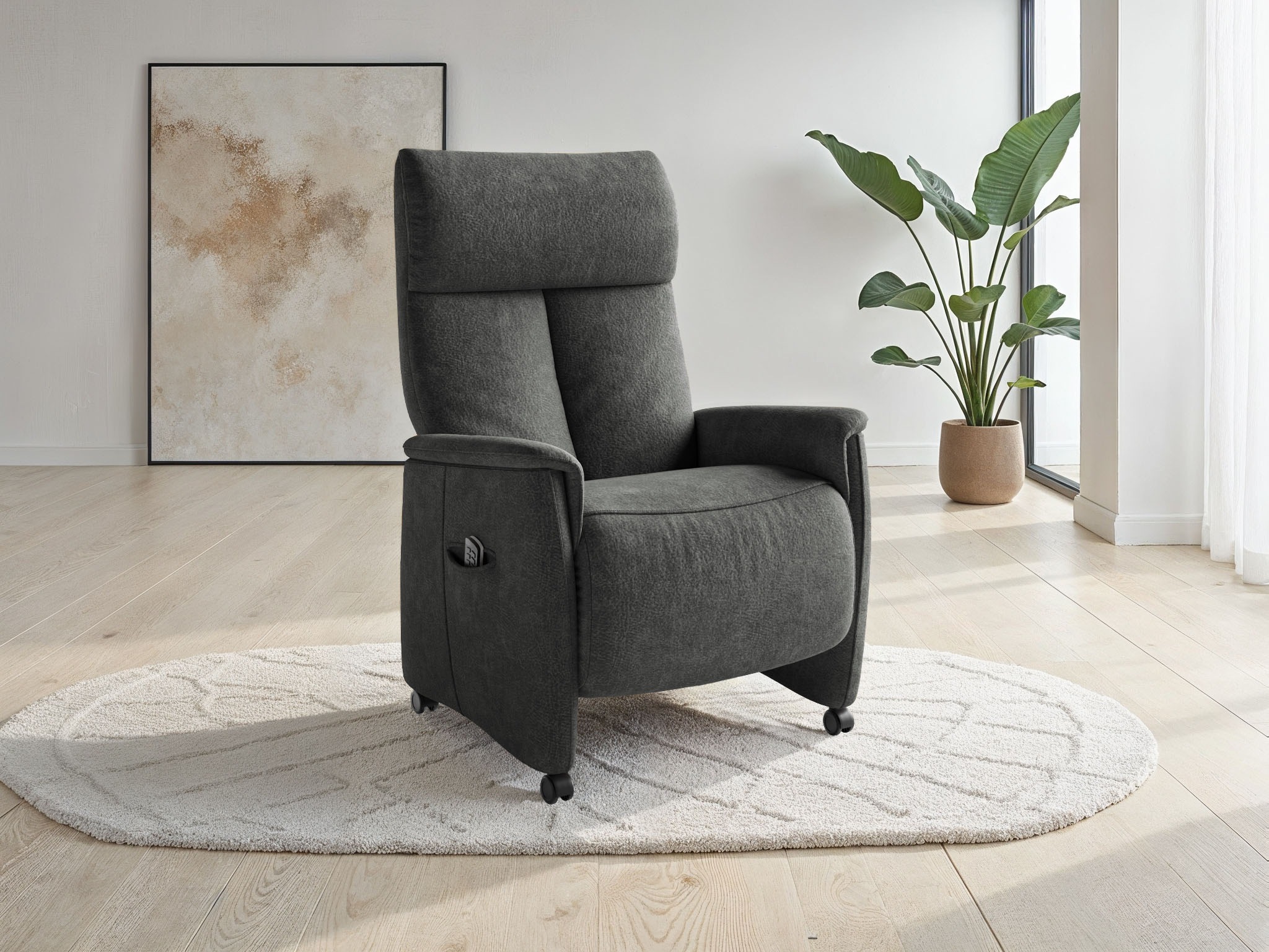 sit&more TV-Sessel "Cremona Comfort" wahlweise manuell oder elektrischer Funktion mit Akku