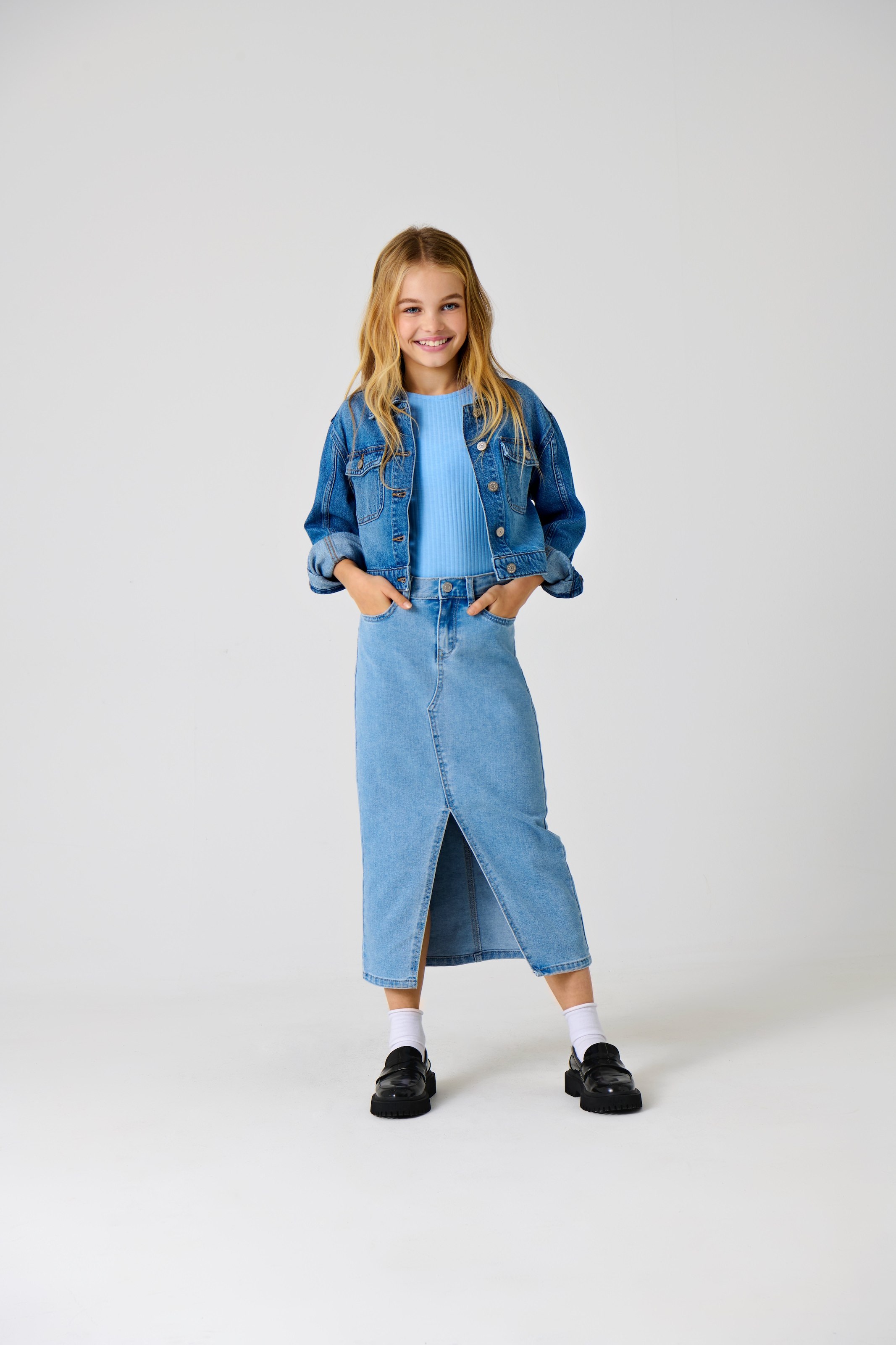 KIDS ONLY Jeansrock »KOGSIRI FRONT SLIT SKIRT DNM GUA NOOS«