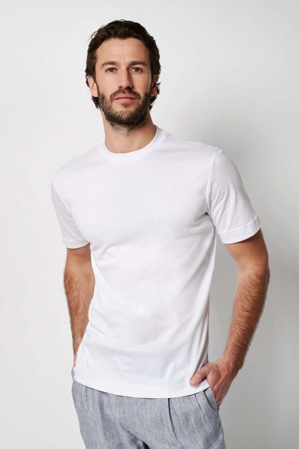 DESOTO T-Shirt »Jersey T-Shirt Rundhalsausschnitt halbarm« Mit Rundhalsausschnitt, Strech-Qualität