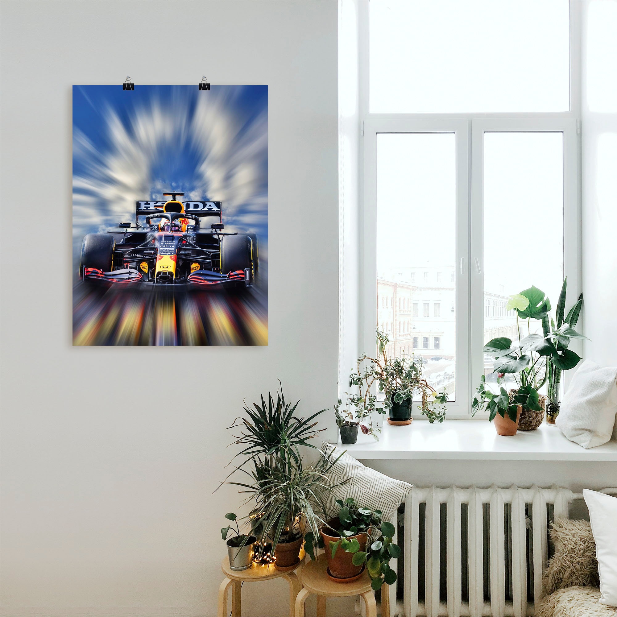 Artland Wandbild »Max Verstappen - Weltmeister der Formel1«, Auto, (1 St.), als Alubild, Outdoorbild, Leinwandbild, Poster, Wandaufkleber