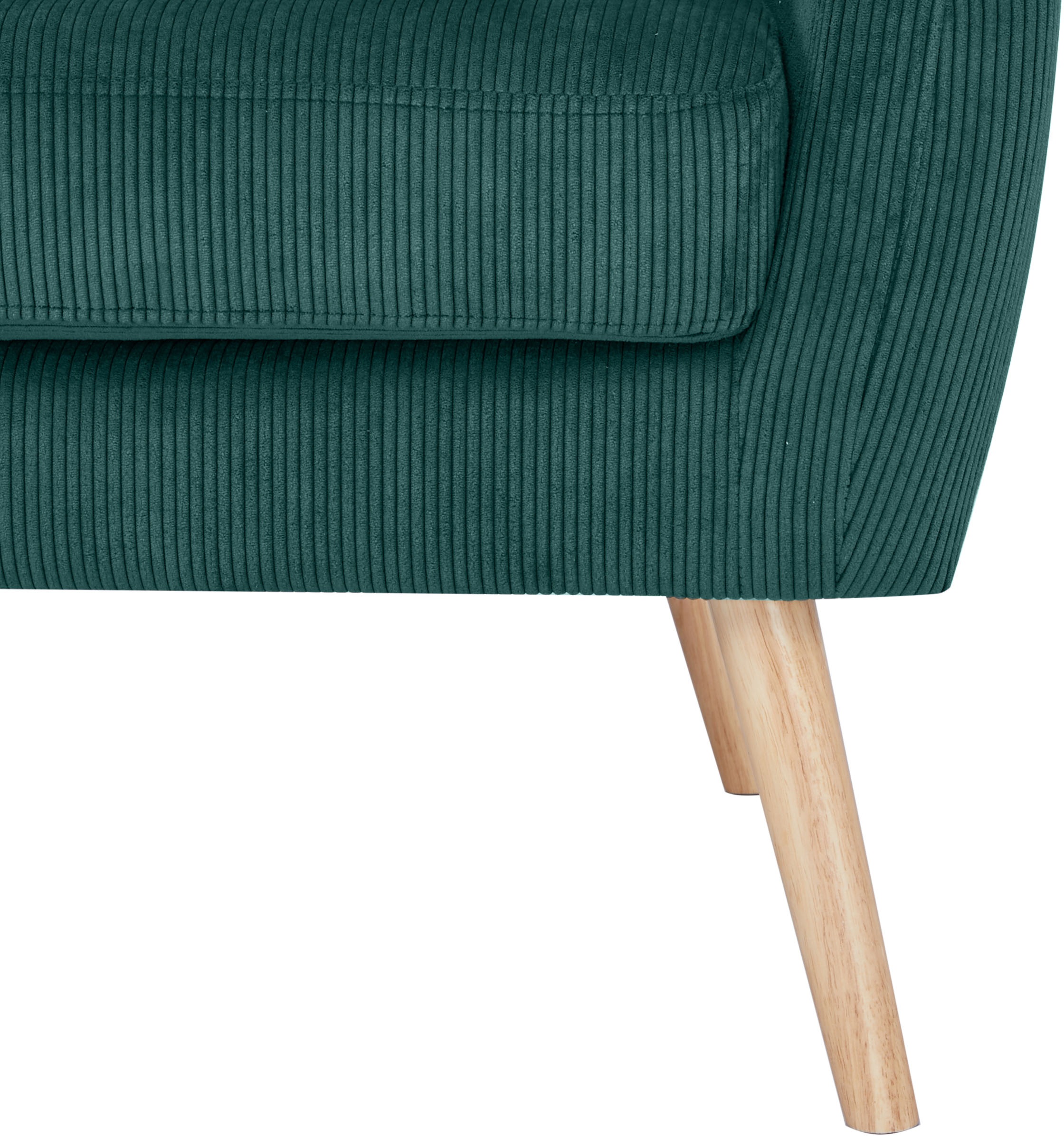 Home affaire Ohrensessel »Yamuna«, mit Sitzpolsterung, Gestell und Füsse aus Massivholz, Sitzhöhe 47 cm