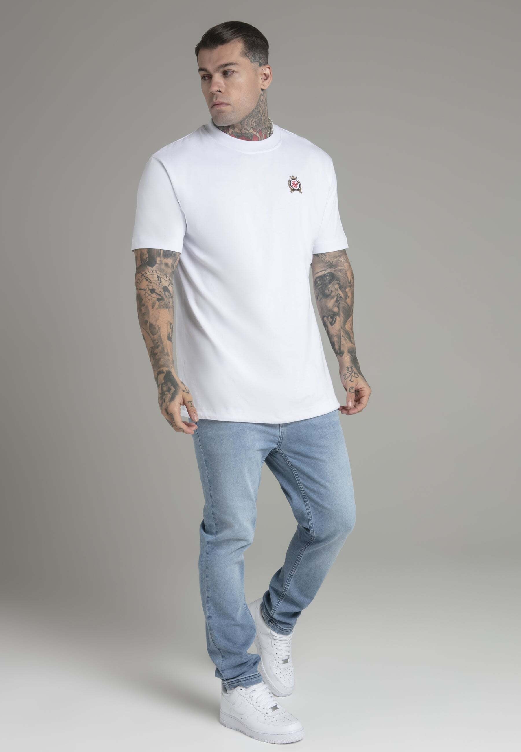 Siksilk T-Shirt »Siksilk T-Shirt Oversized T-Shirt in White«