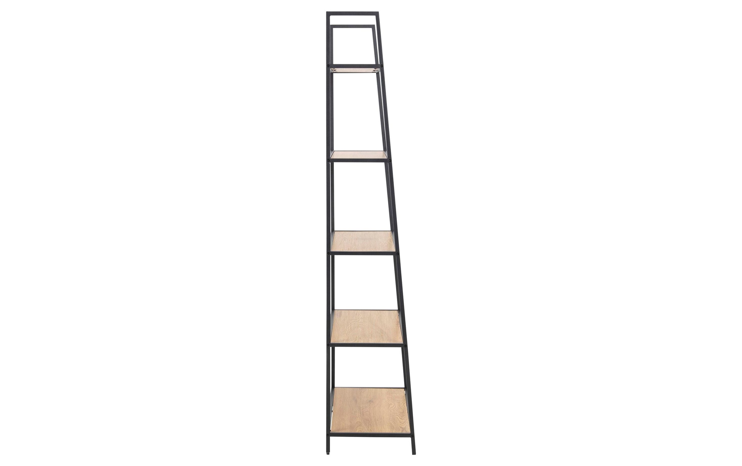 AC Design Regal »Seaford 77 x 36 x 174.5 cm, Eiche/Schwarz matt«