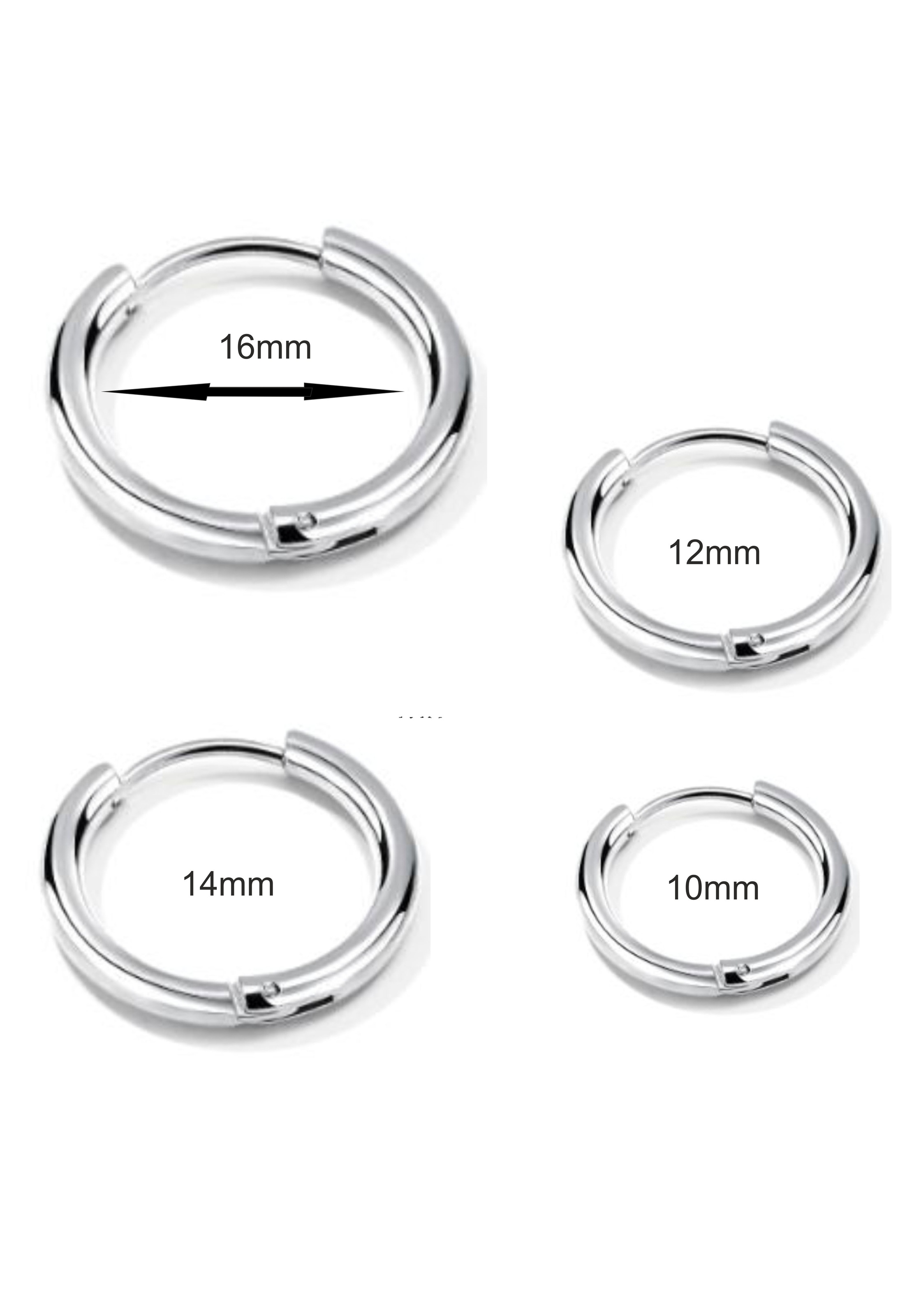 Firetti Single-Creole "Schmuck Geschenk Ohrschmuck einzeln Classic"