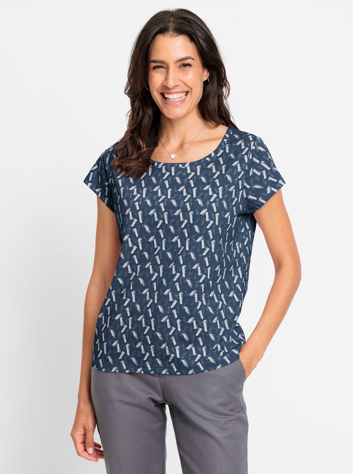 Inspirationen Rundhalsshirt »Rundhals-Shirt« 1 Stk.