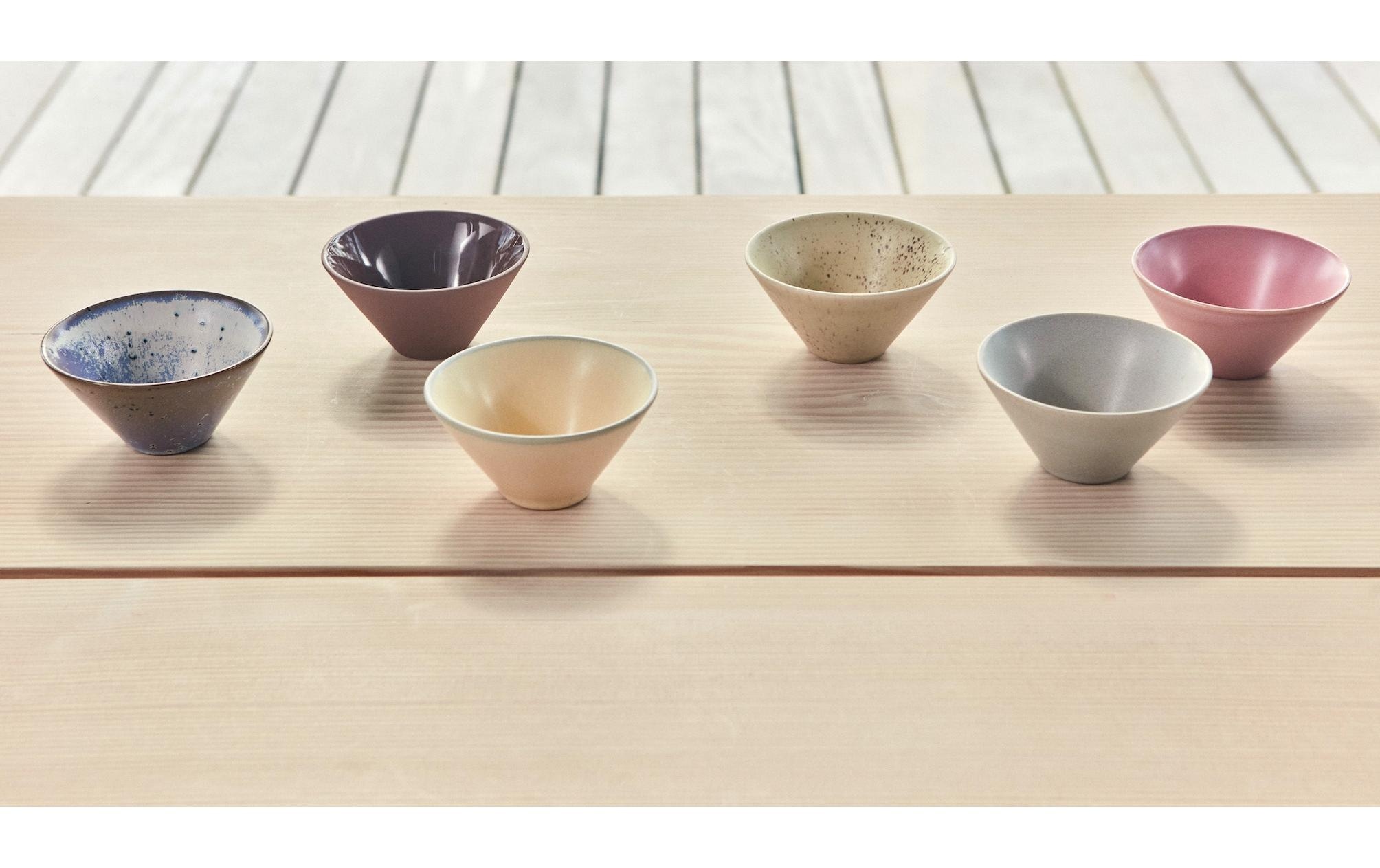 OYOY Schale »Yuka 3 Stück, Blau/Nature/Terracotta«, 3 tlg., aus Steingut