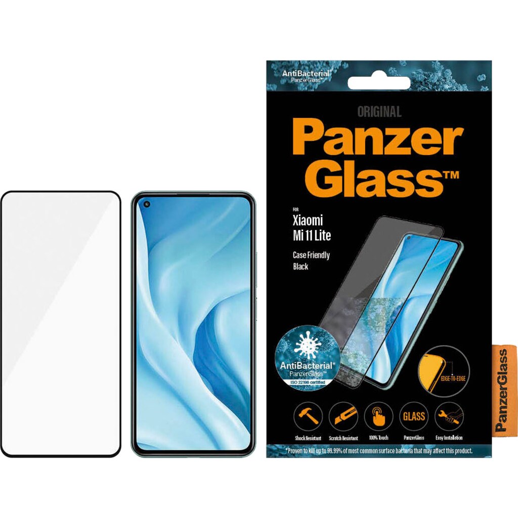 PanzerGlass Displayschutzfolie »E2E Schutzglas Xiaomi Mi 11 Lite«, für Mi 11 Lite