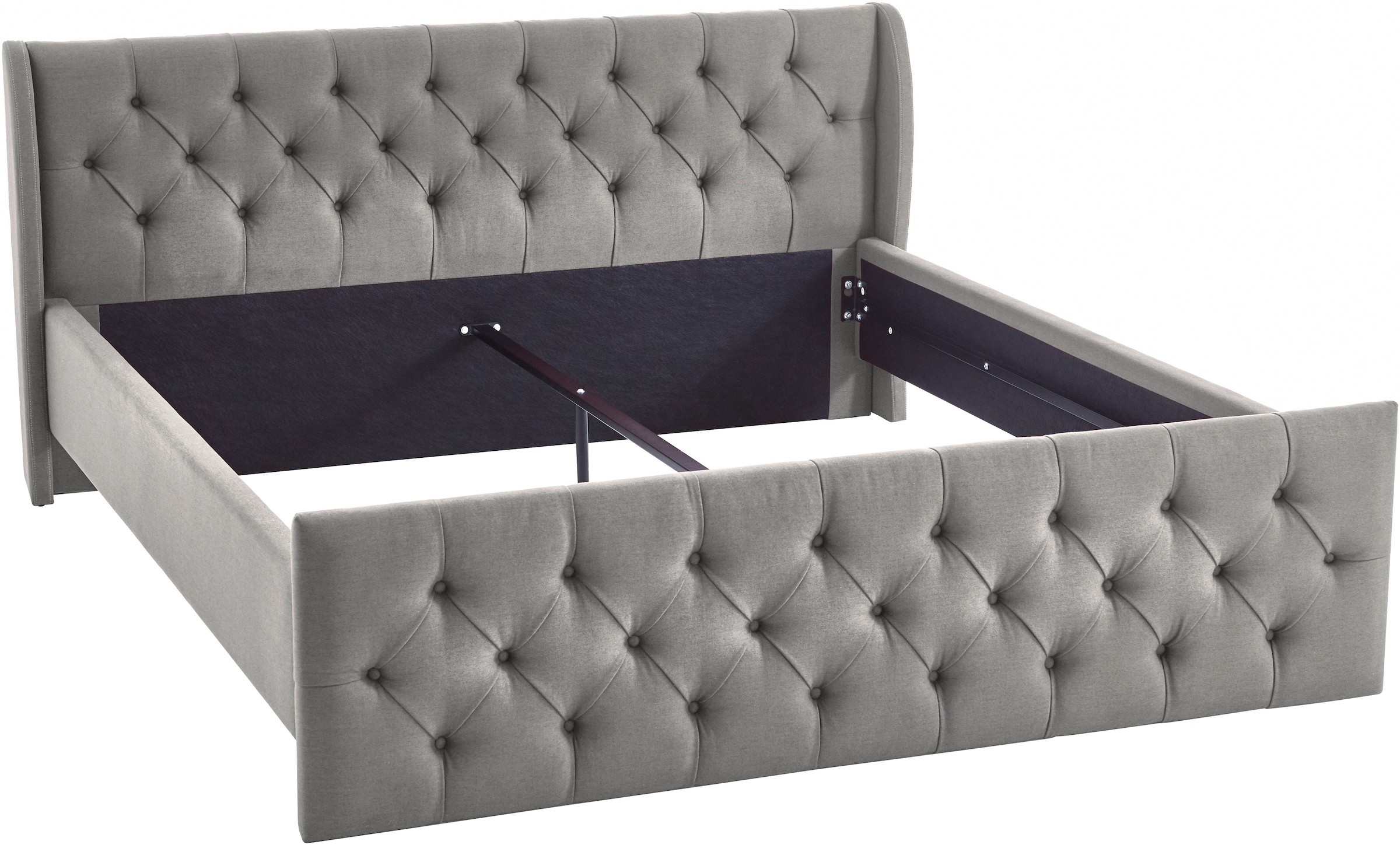 ATLANTIC home collection Polsterbett »TAMINA mit Chesterfieldoptik Kopf- und Fussteil«, erhältlich in den Breiten 160cm & 180cm