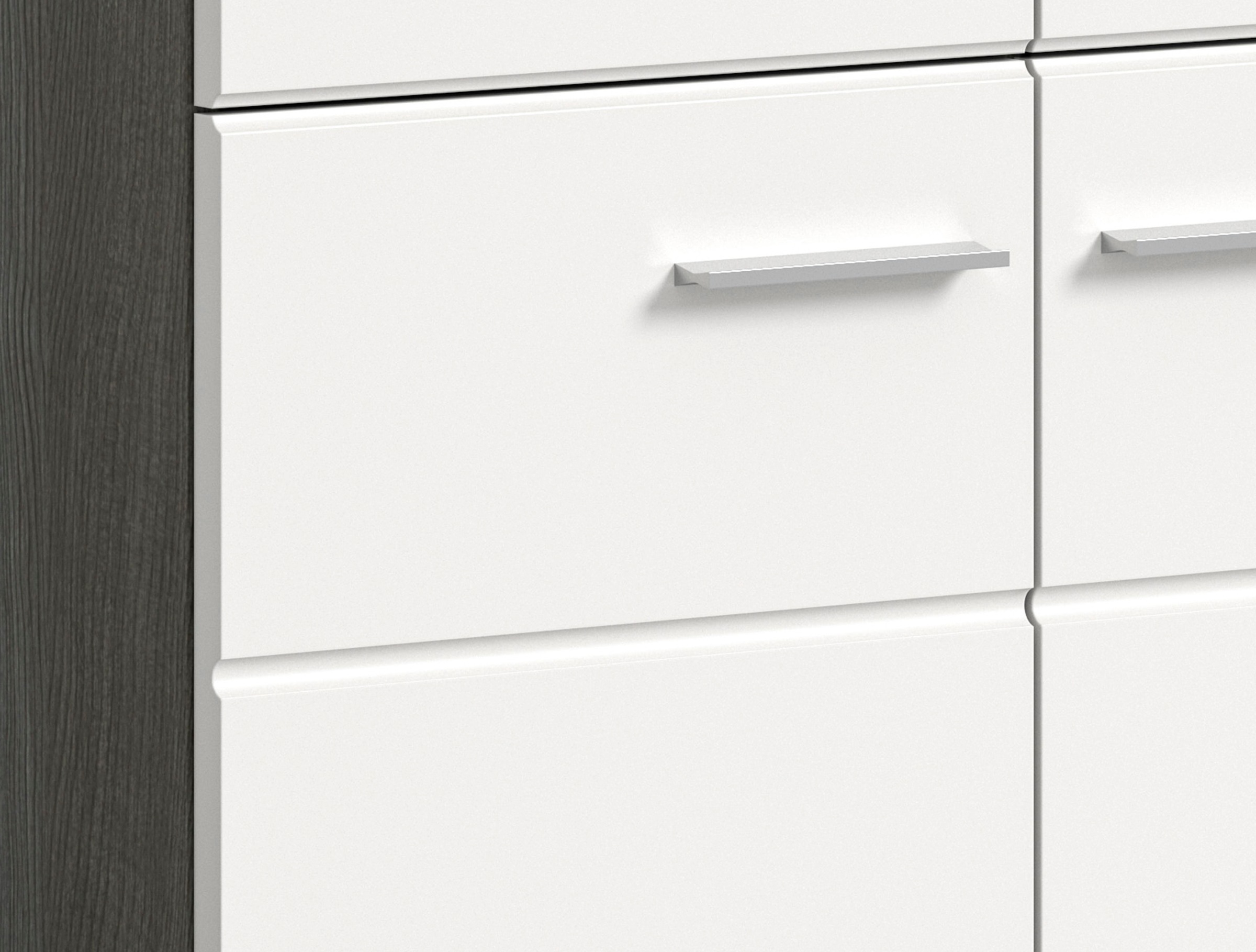 INOSIGN Garderoben-Set »Rumba, 3-teilig, Breite 155 cm, Hochglanz Front, bestehend aus:«, (3 St.), Garderobenschrank, Sitzbank, Garderobenpaneel