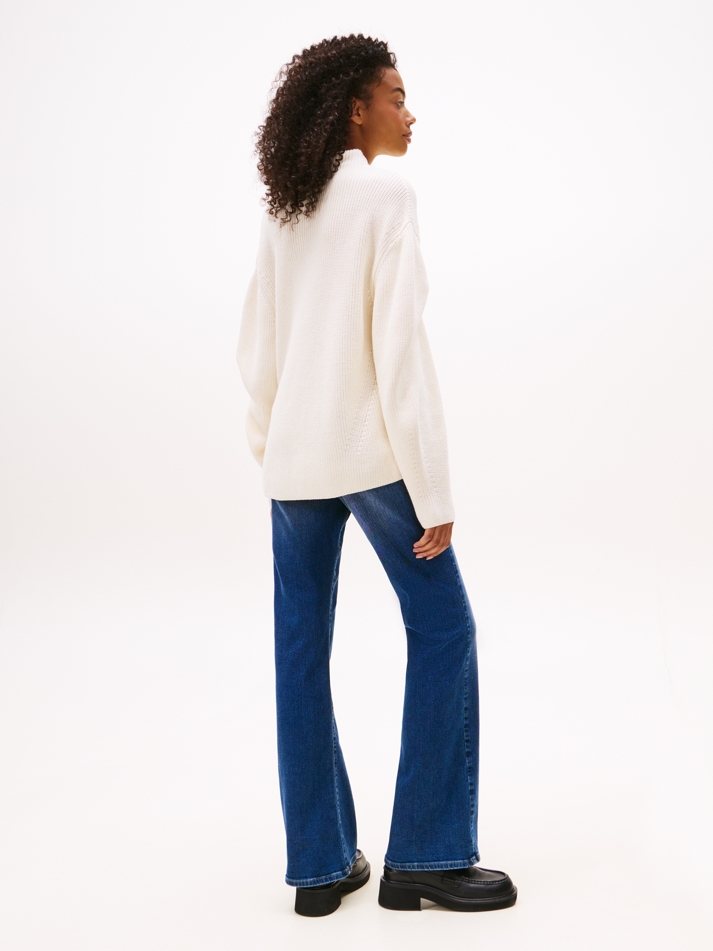 Tommy Jeans Stehkragenpullover »TJW MOCKNECK BADGE SWEATER«
