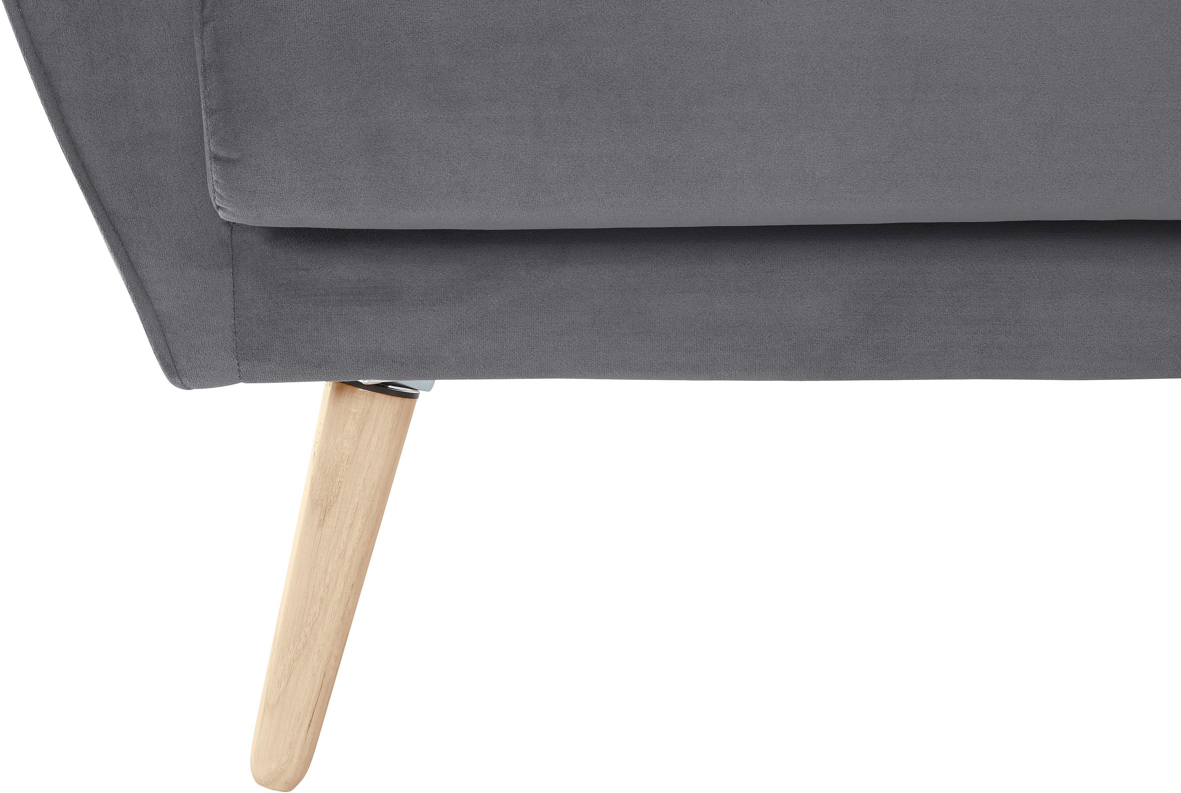 andas 3-Sitzer »Bille«, mit Naht im Rückenkissen und Eiche-Beinen, Design by Morten Georgsen