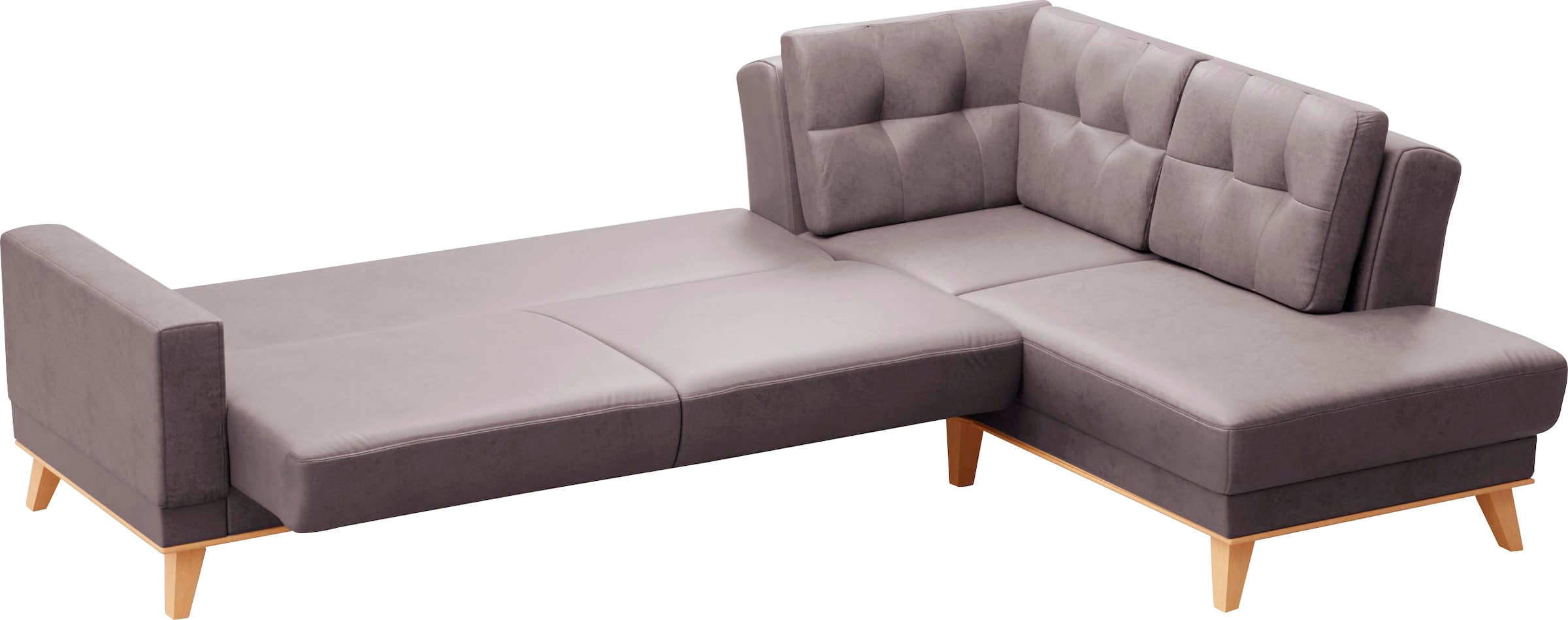 sit&more Ecksofa »Lavida L-Form«, wahlweise mit Kippfunktion und Bettkasten