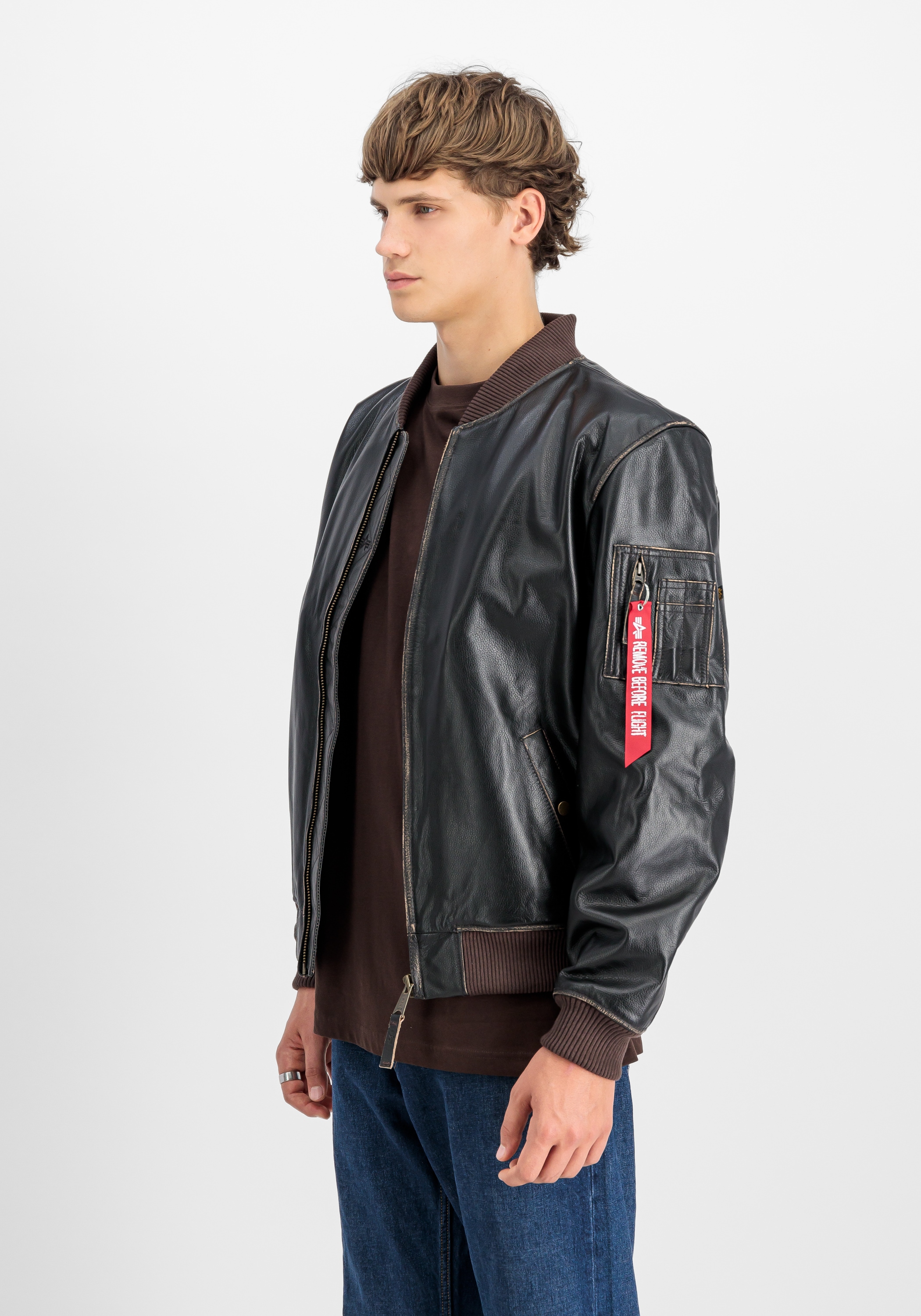 Alpha Industries Lederjacke »Alpha Industries Men - Leather & Vegan Jackets«