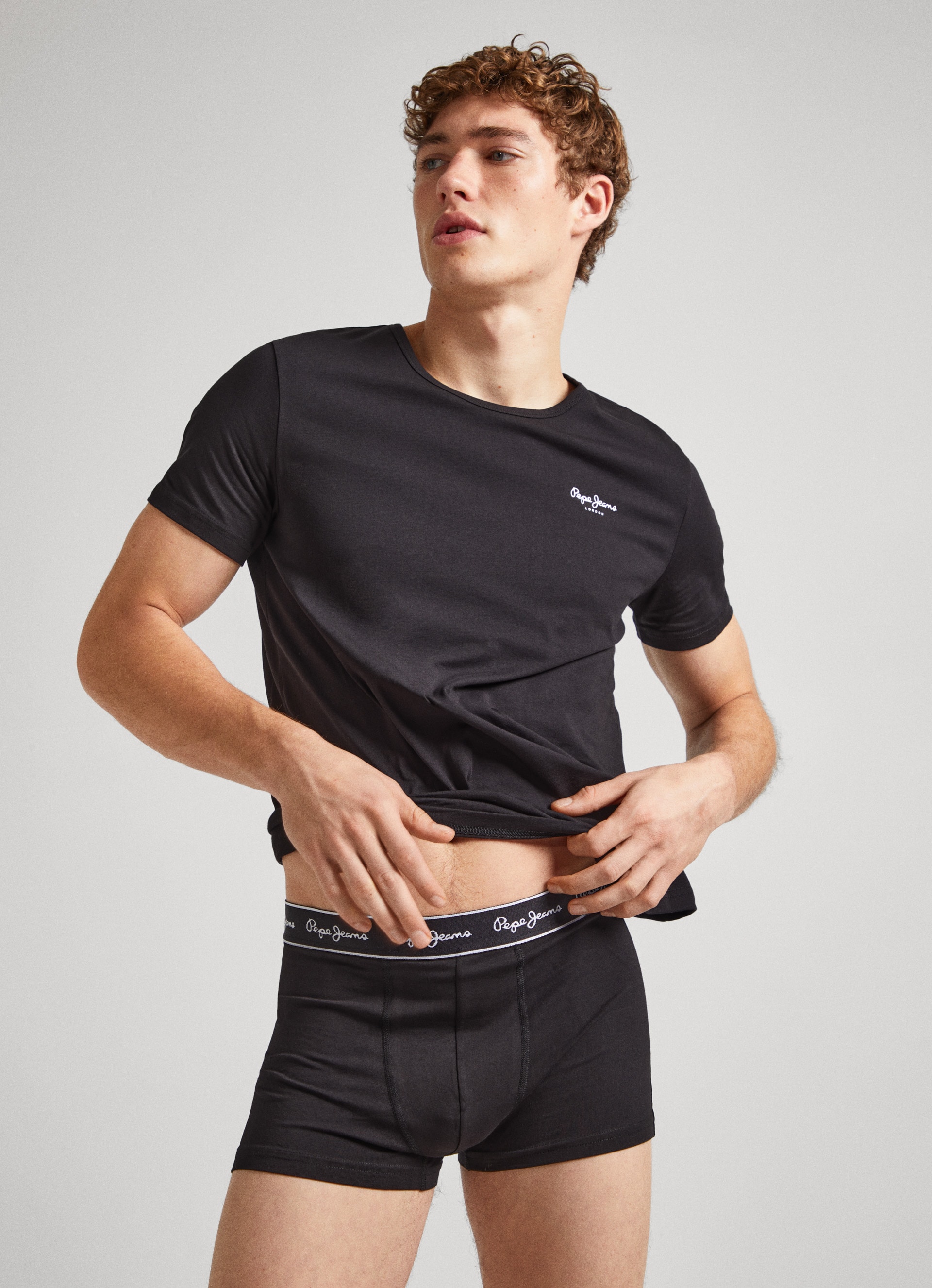 Pepe Jeans Rundhalsshirt, (Packung), mit Stretch