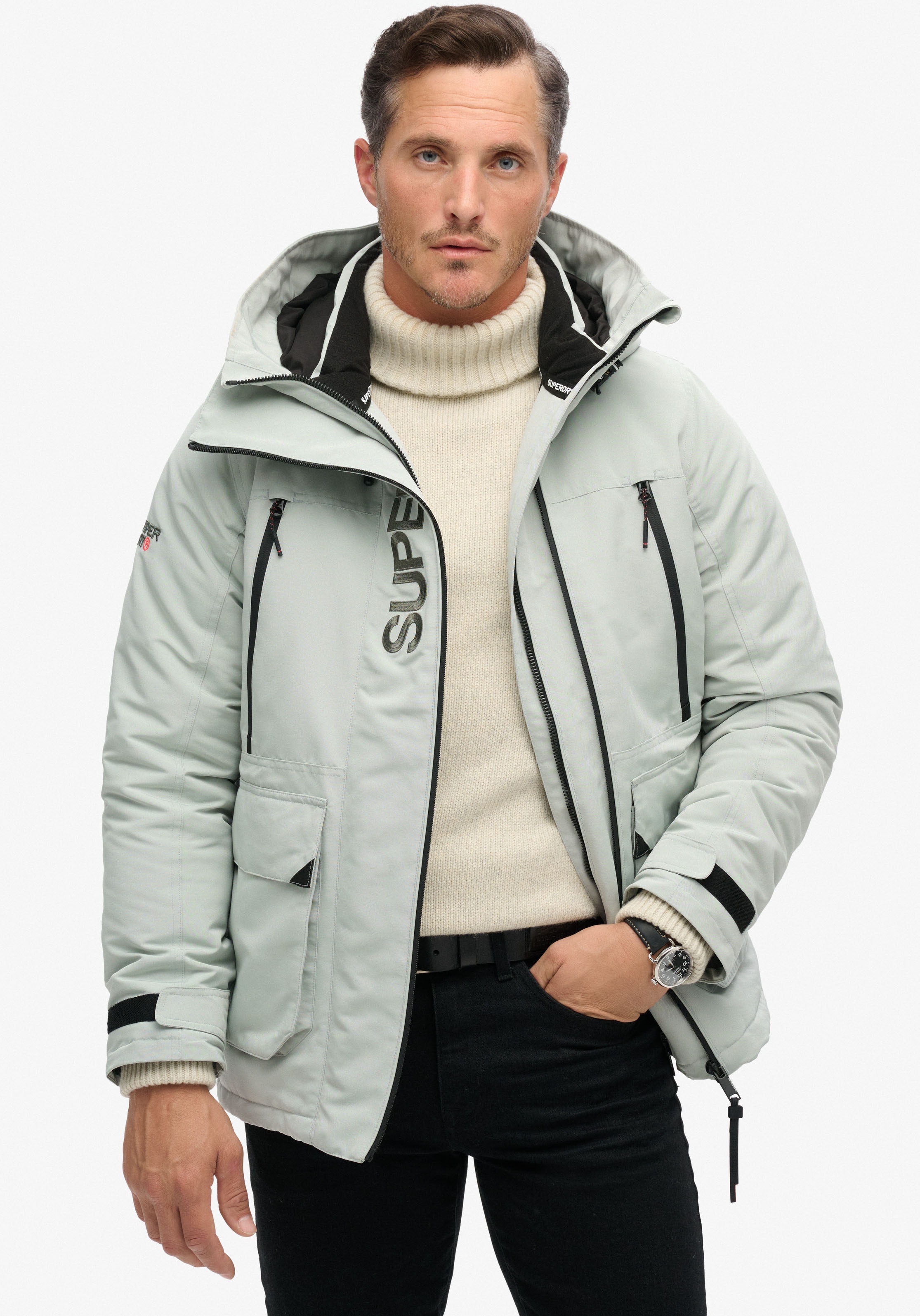 Superdry Outdoorjacke »HOOD ULTIMATE EMB WINDBREAKER«, mit Kapuze