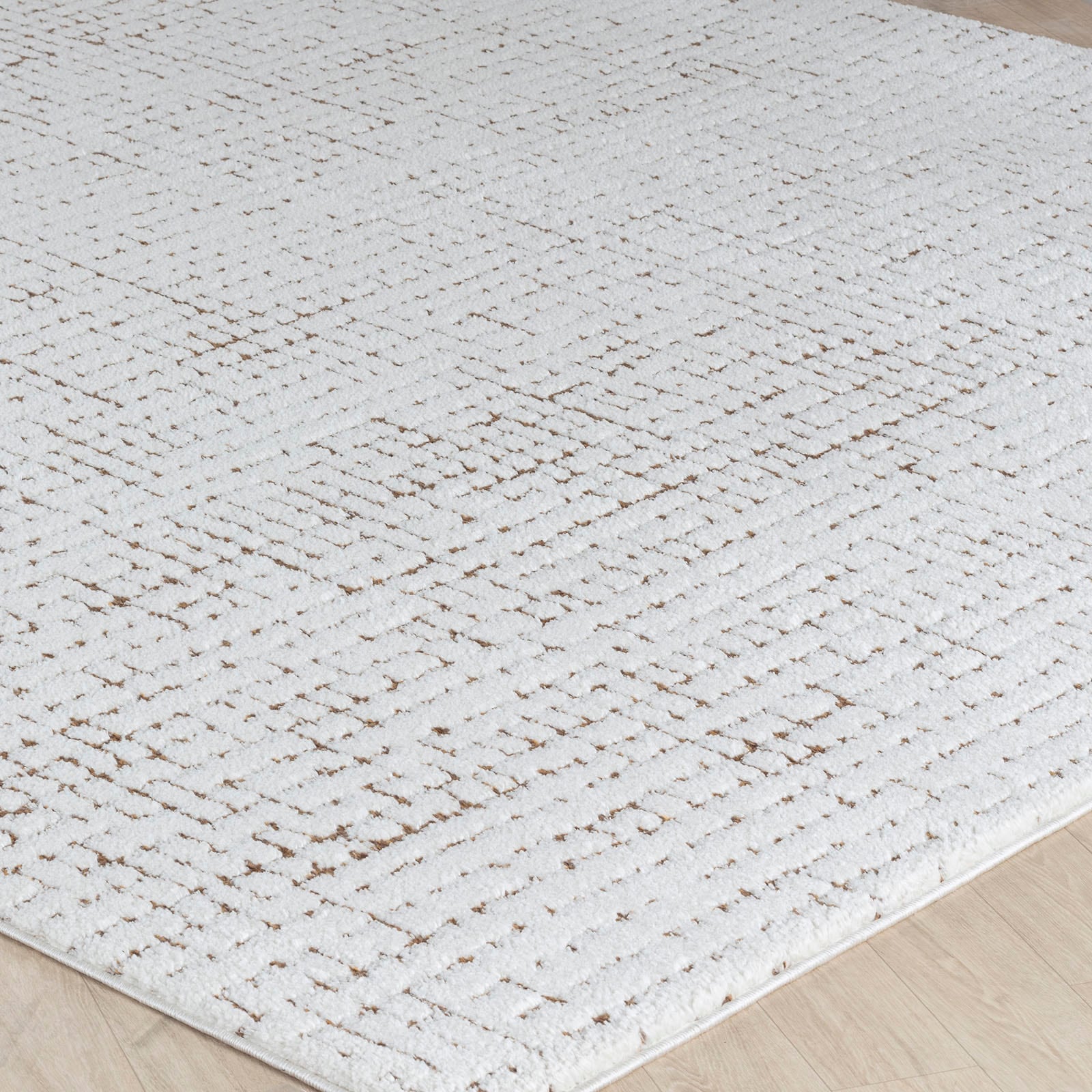 Livabliss Teppich »INCHON«, rechteckig, 14 mm Höhe, Skandinavischer Teppich mit Karomuster, Kurzflor Wohnzimmerteppich