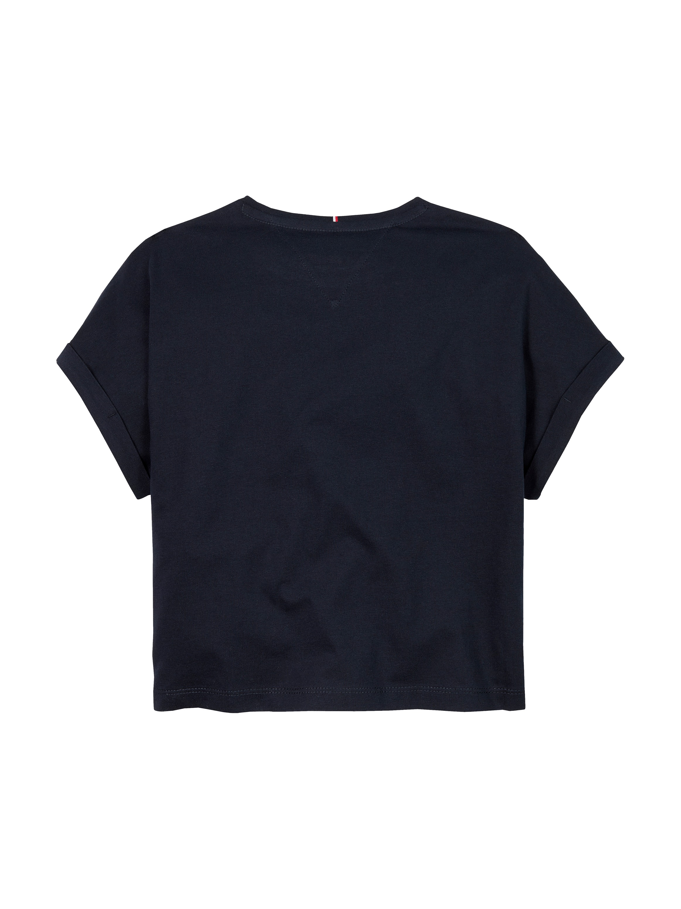 Tommy Hilfiger Kurzarmshirt »HILFIGER SEQUINS FLAG TEE SS«, mit Pailetten, mit Logodruck