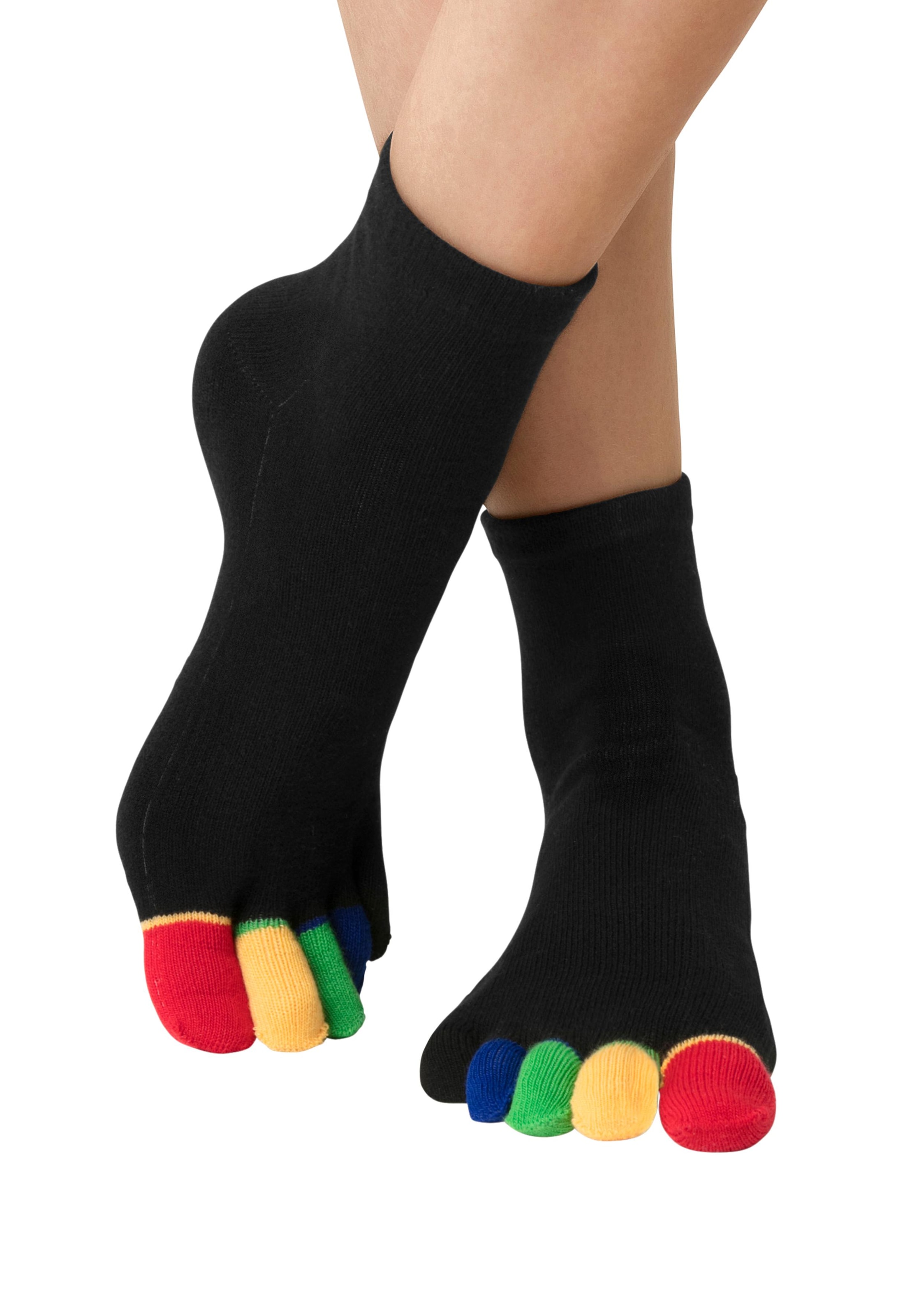 H.I.S Zehensocken, (Packung), im Streifenmuster weich und atmungsaktiv