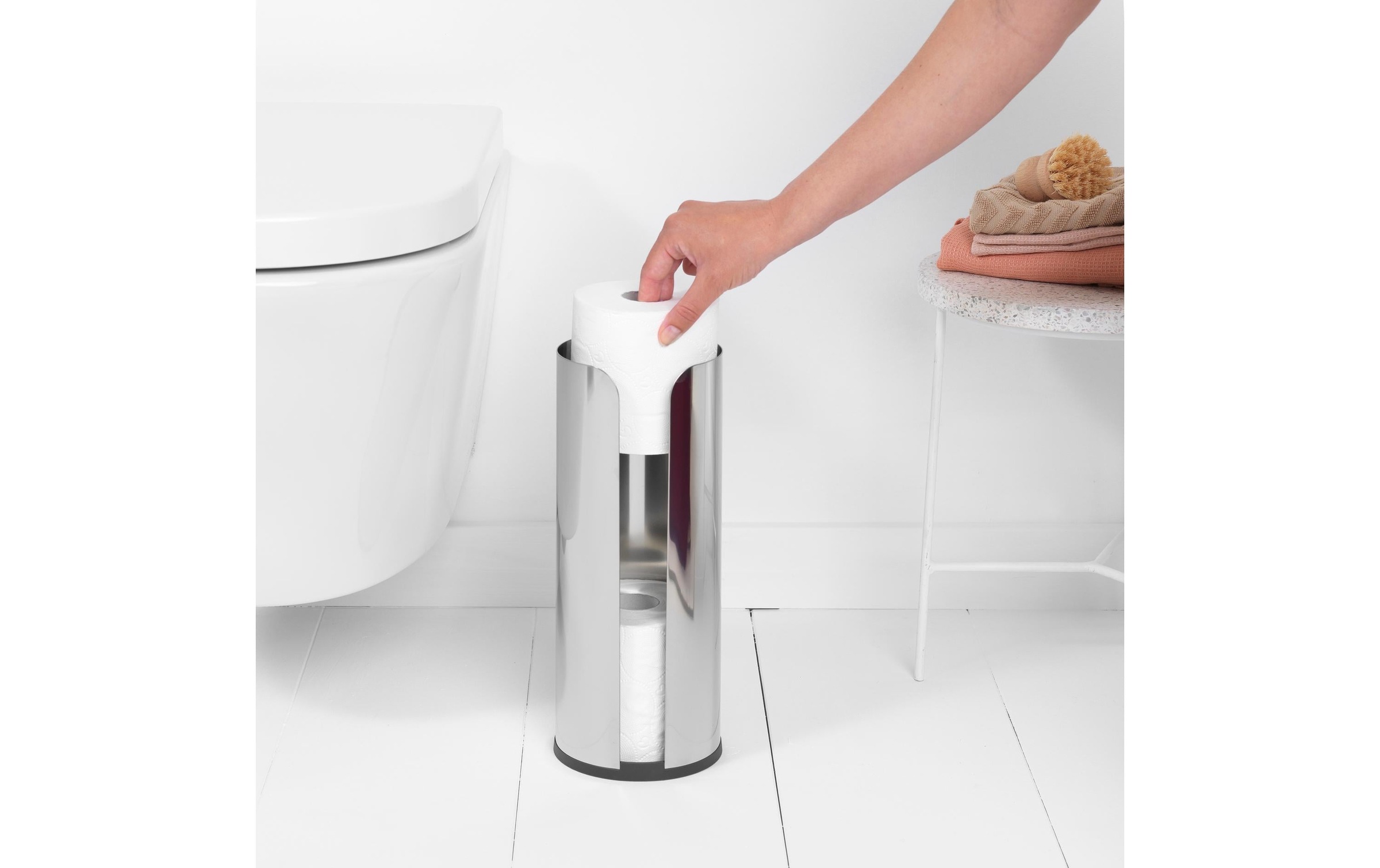 Brabantia Toilettenpapierhalter »ReNew für 3 Rollen, Silberfarben«