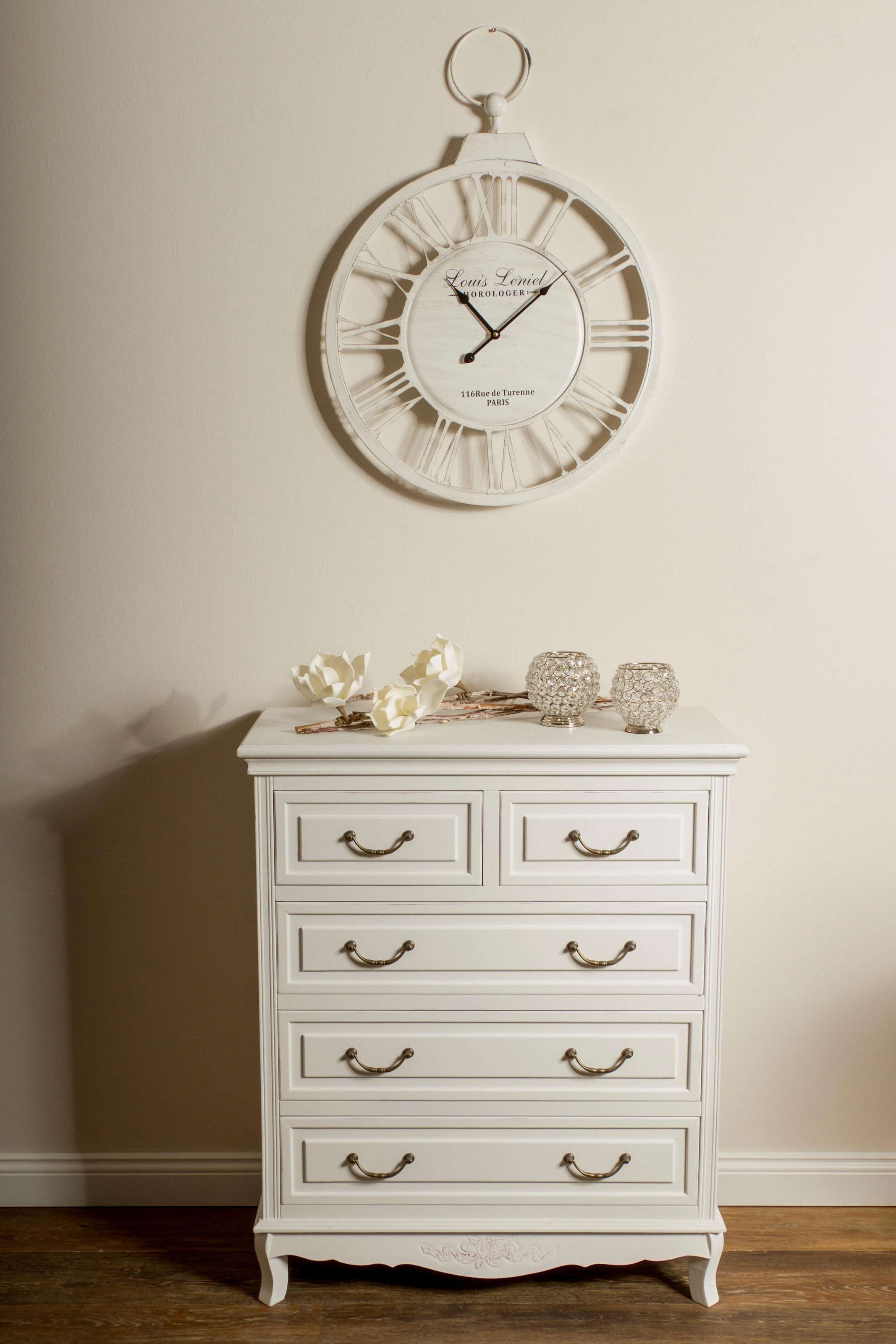 Home affaire Wanduhr »Leonique«, römische Ziffern, 58 cm