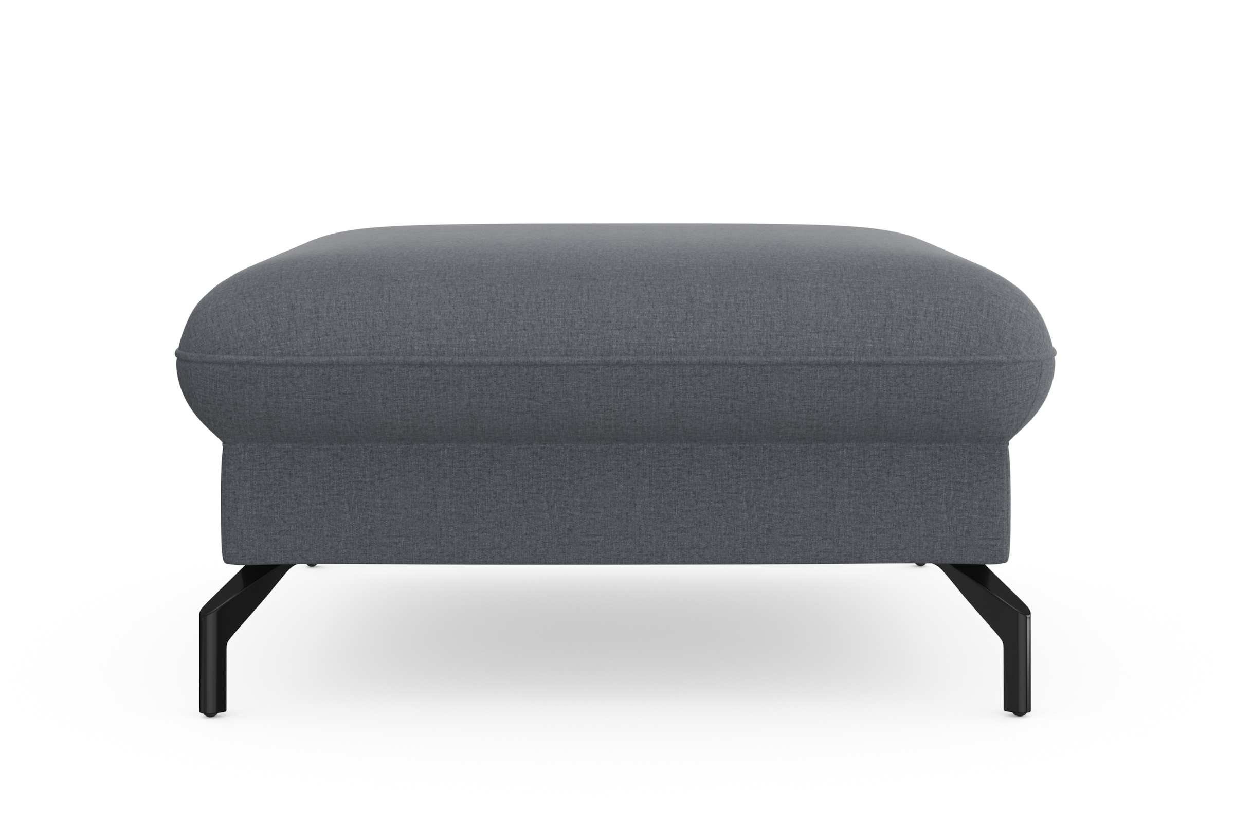 sit&more Hocker »Fashion«, inklusive Federkern, mit hochwertigen, schwarzen Metallfüssen