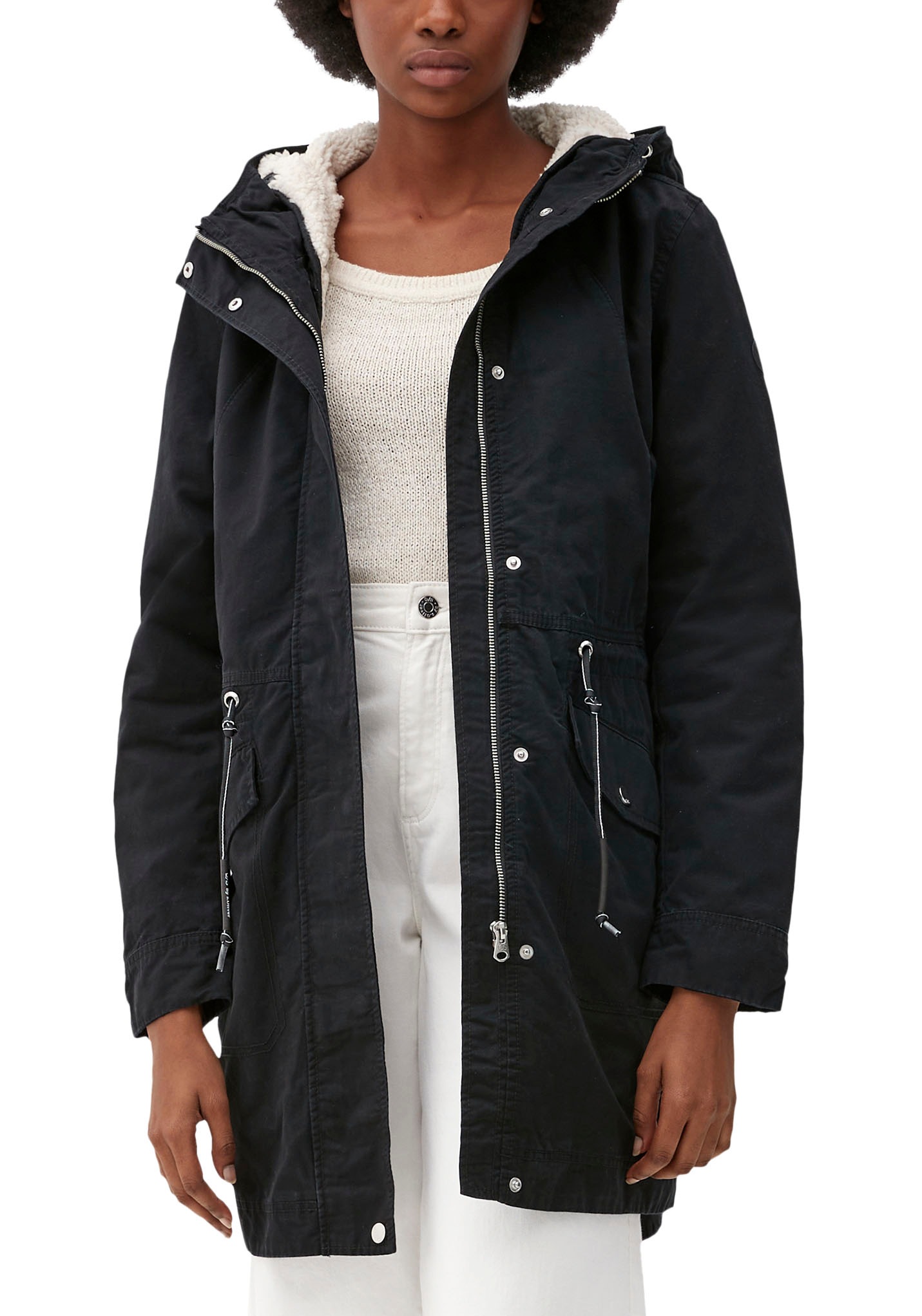 Q/S by s.Oliver Parka, mit Kapuze, mit regulierbarem Tunnelzug an der Taille und... kaufen