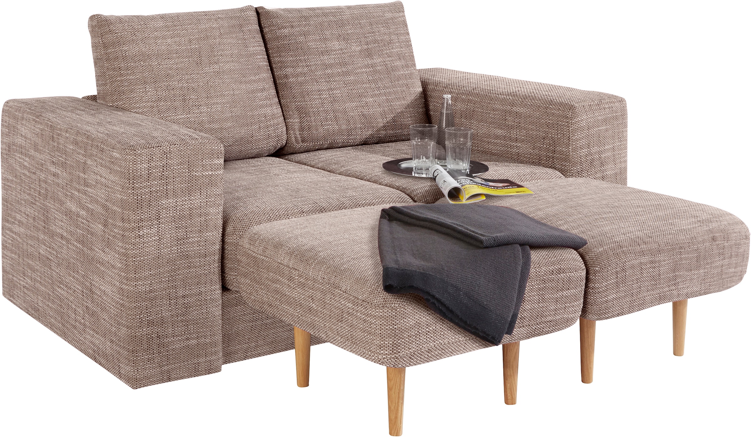 LOOKS by Wolfgang Joop 2-Sitzer »Looksv«, Verwandlungssofa: aus Sofa wird Sofa mit 2 Hockern