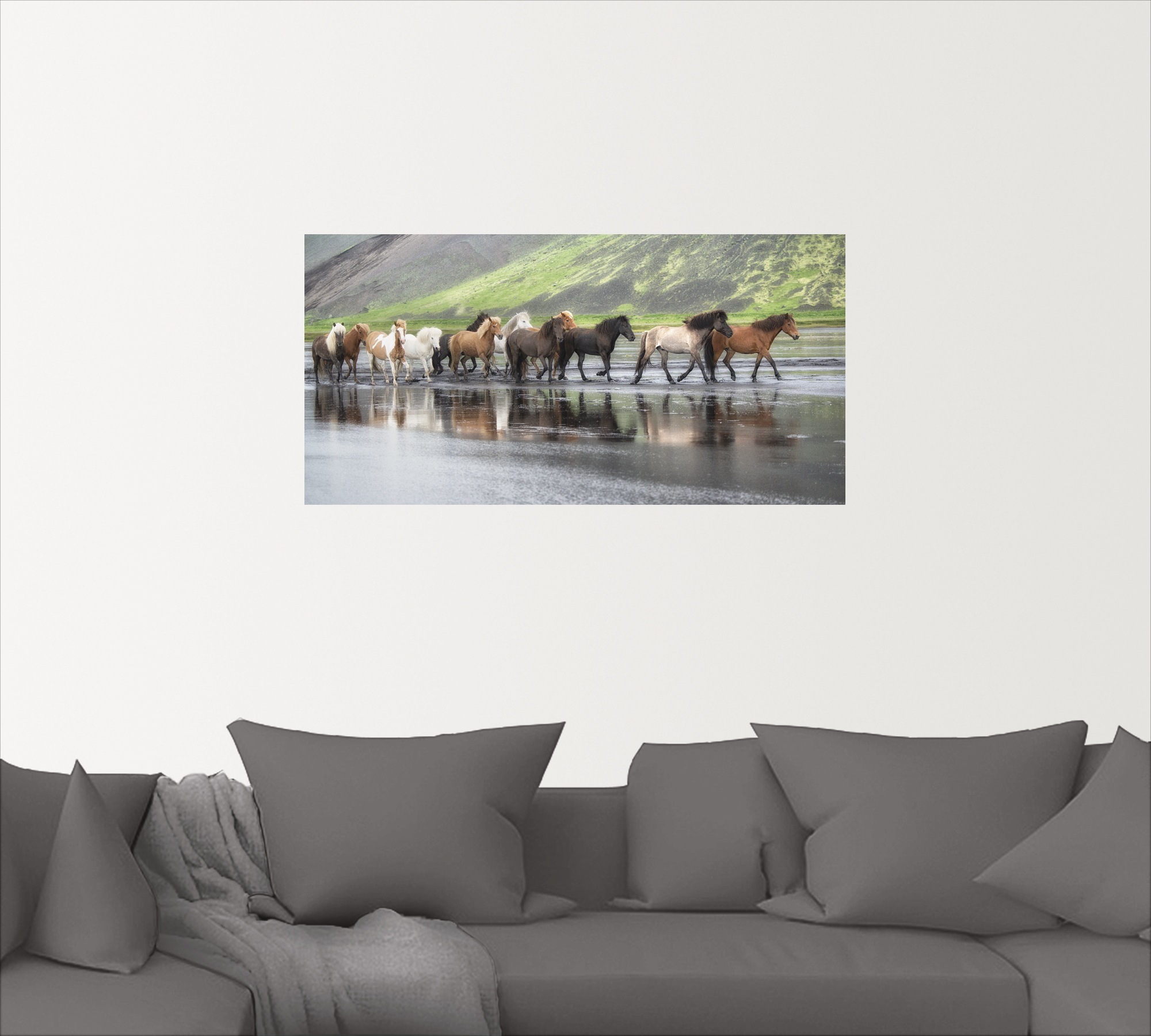 Artland Wandbild »Isländische Pferde XIV«, Haustiere, (1 St.), als Leinwandbild, Wandaufkleber in verschied. Grössen
