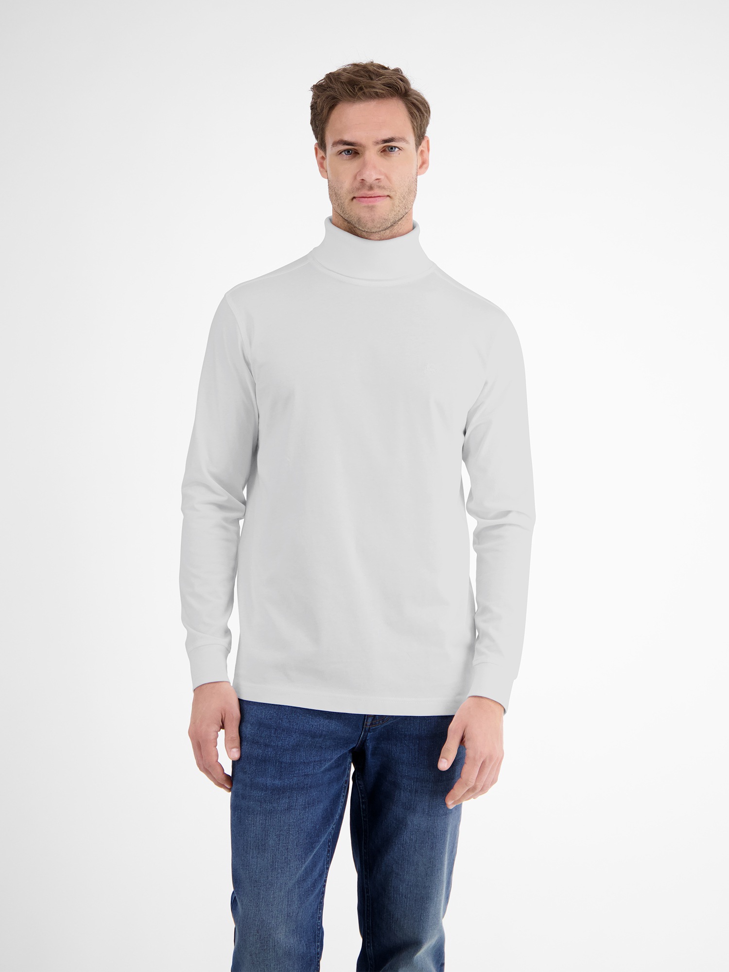 LERROS Sweatshirt »LERROS Rollkragenshirt aus weicher Baumwolle«